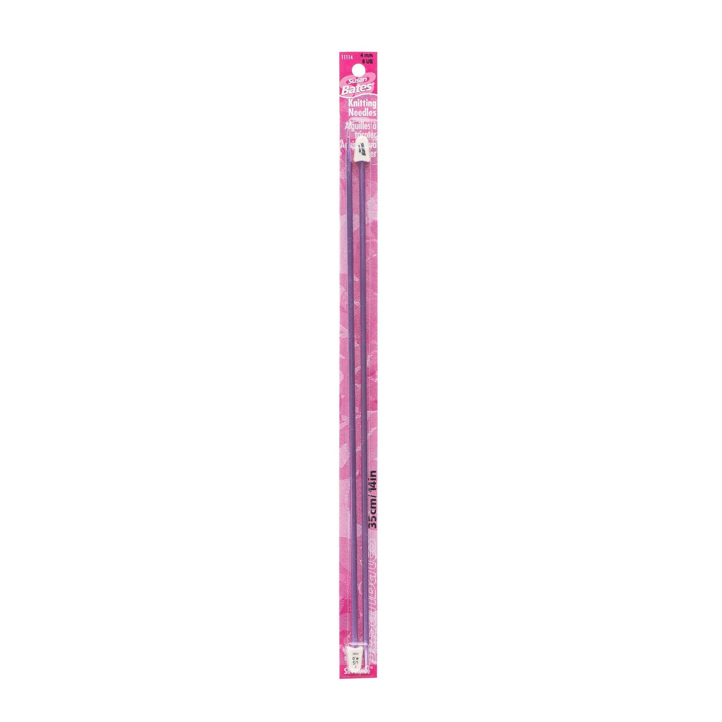 Susan Bates Silvalume 14" Single Point Knitting Needles