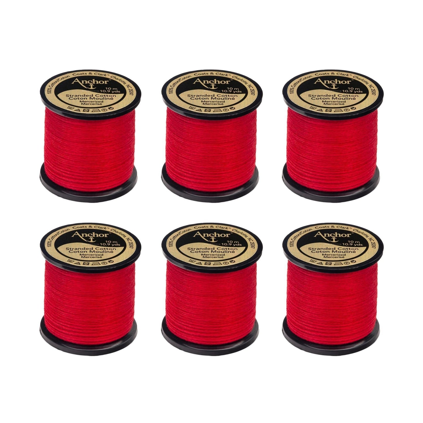 Anchor Spooled Floss 10 Meters (6 Pack) - Clearance shades