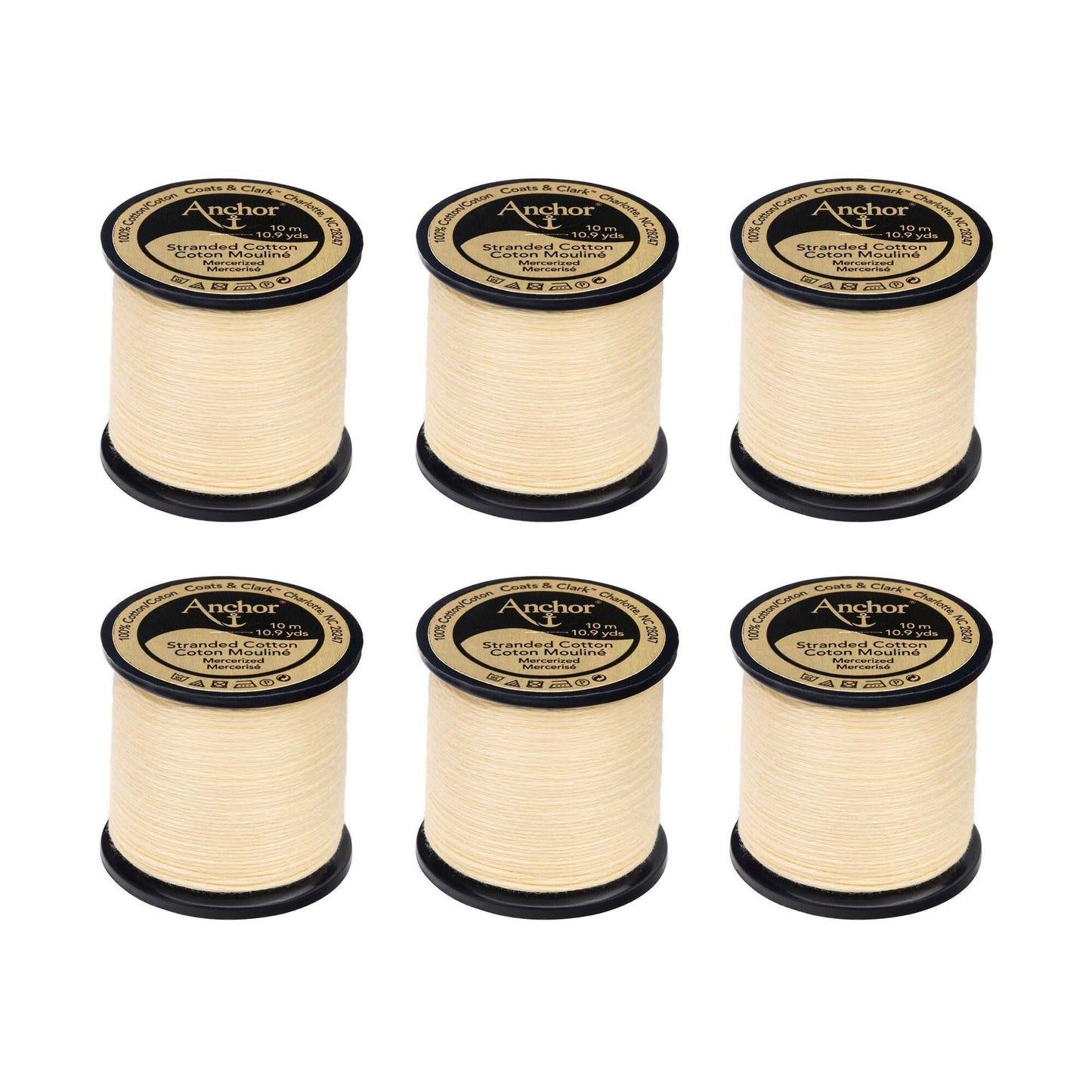 Anchor Spooled Floss 10 Meters (6 Pack) - Clearance shades
