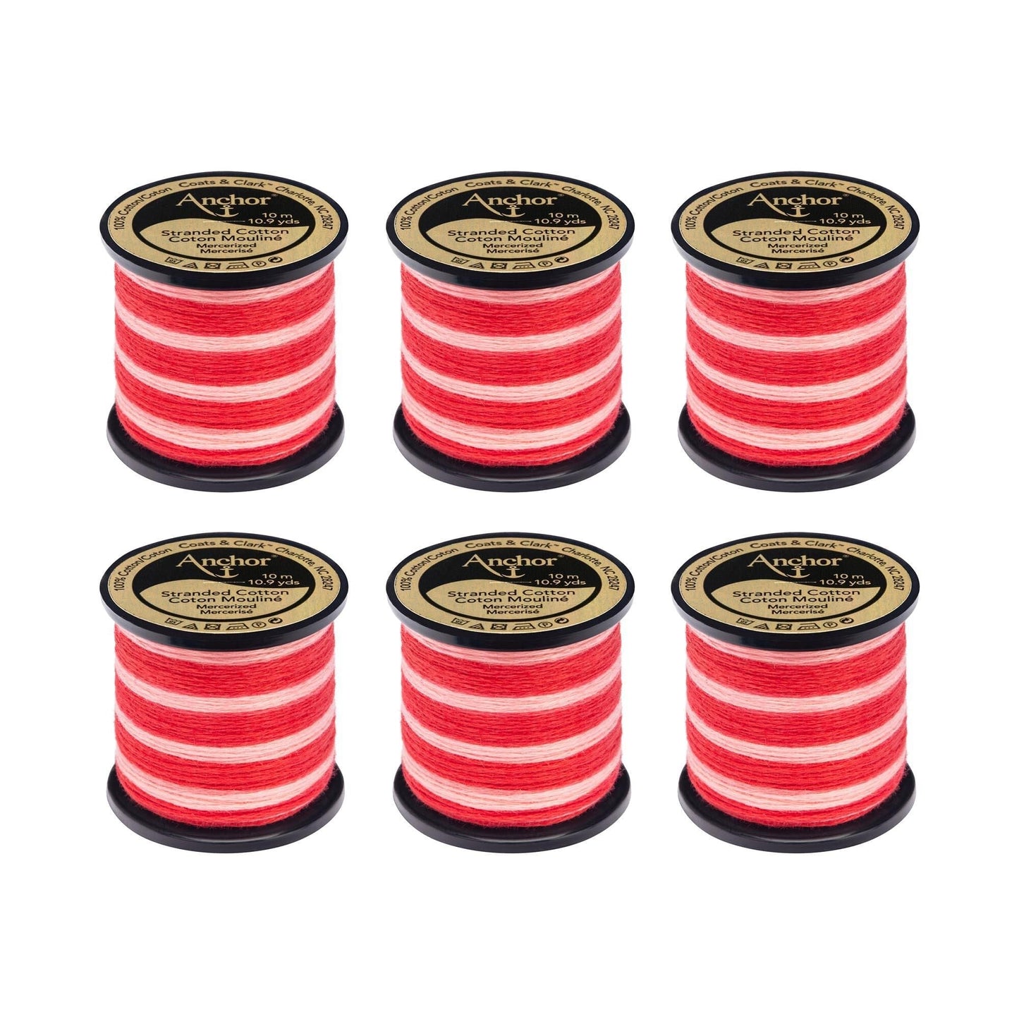 Anchor Spooled Floss 10 Meters (6 Pack) - Clearance shades