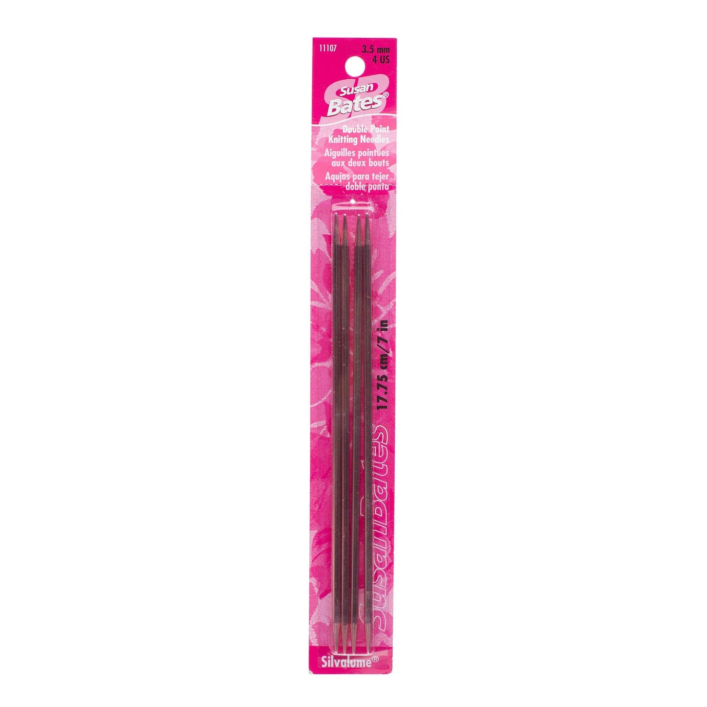 Susan Bates Silvalume 4 Pack, Double Point Knitting Needles