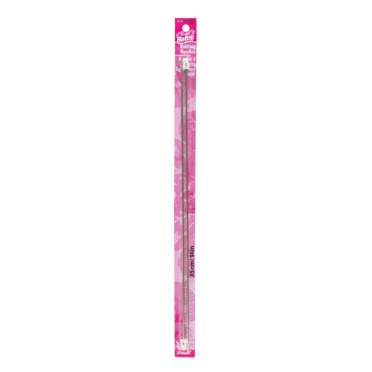 Susan Bates Silvalume 14" Single Point Knitting Needles
