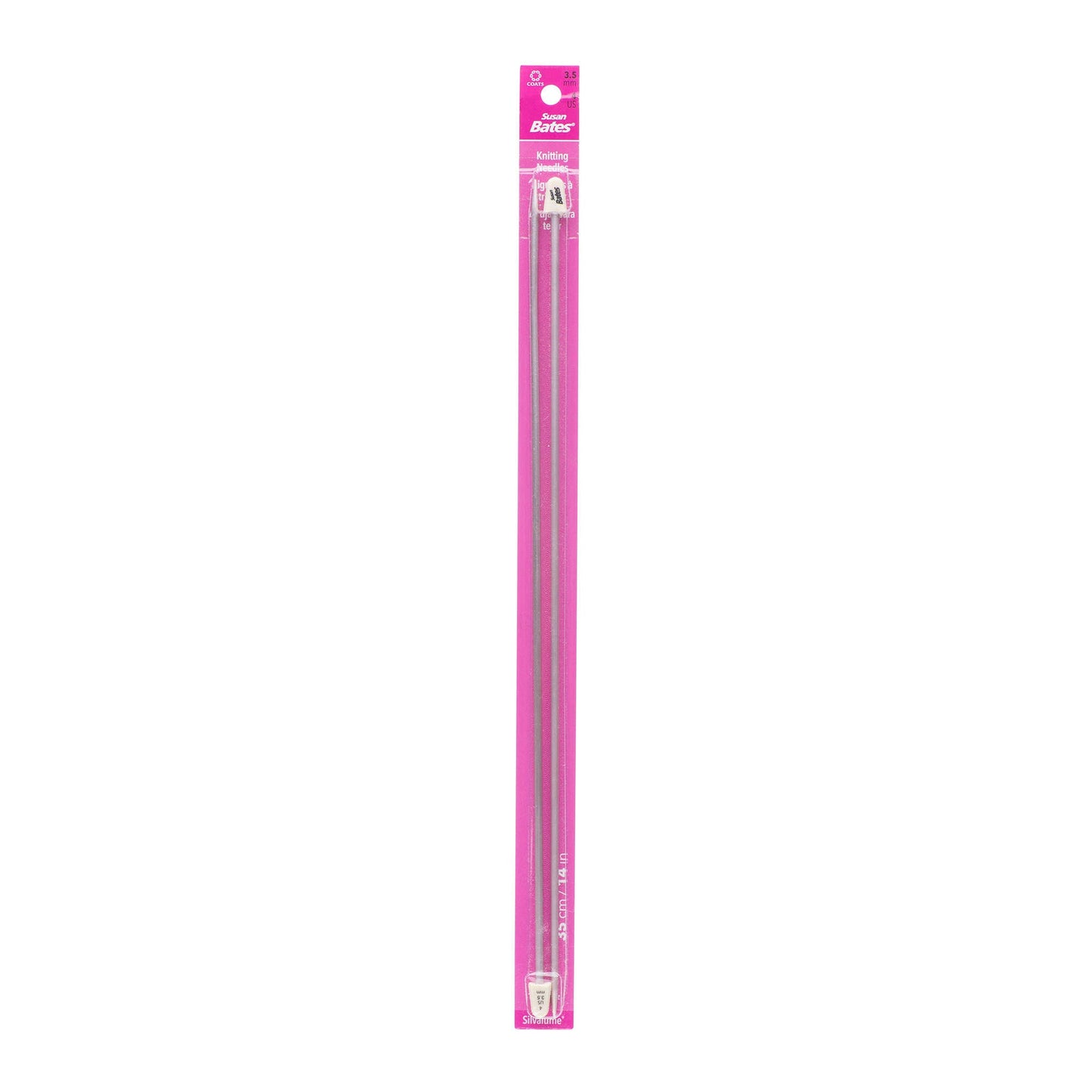 Susan Bates Silvalume 14" Single Point Knitting Needles