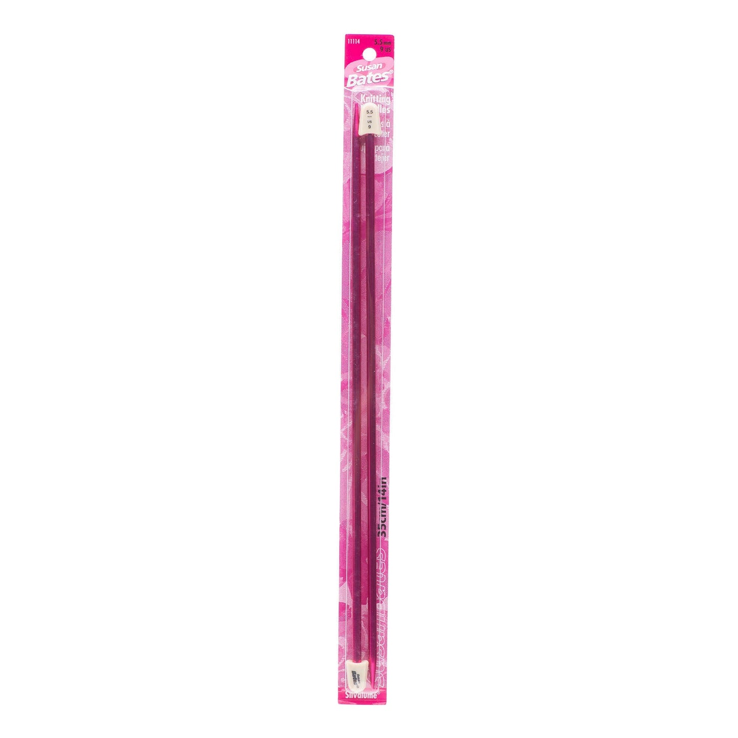 Susan Bates Silvalume 14" Single Point Knitting Needles