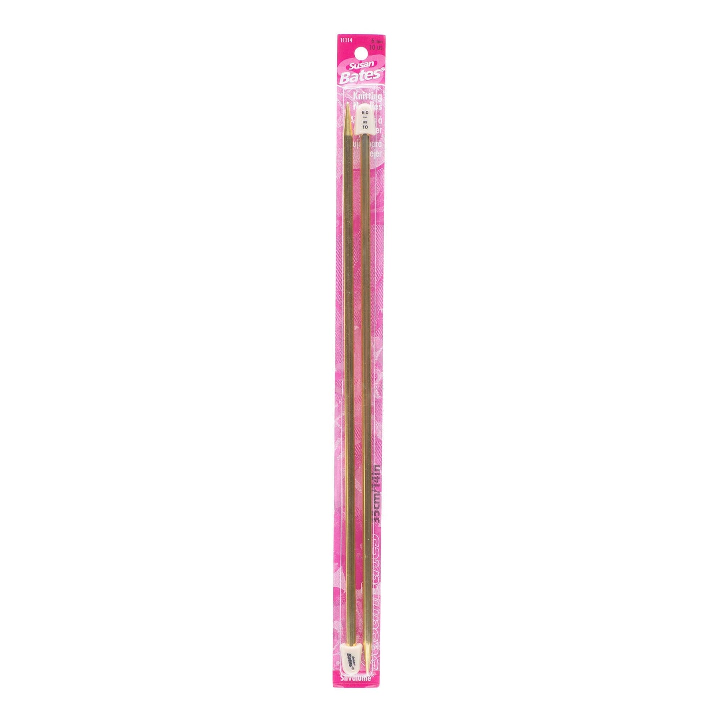 Susan Bates Silvalume 14" Single Point Knitting Needles