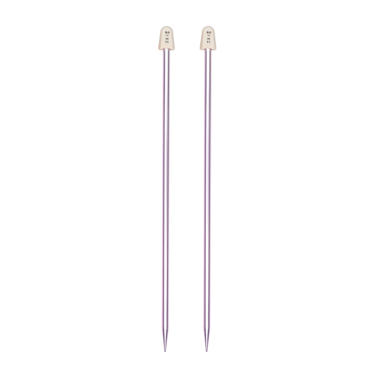 Susan Bates Silvalume 14" Single Point Knitting Needles