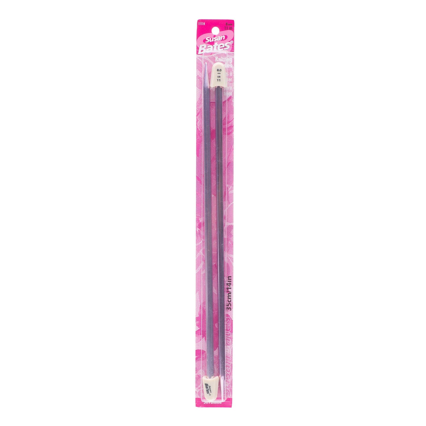 Susan Bates Silvalume 14" Single Point Knitting Needles