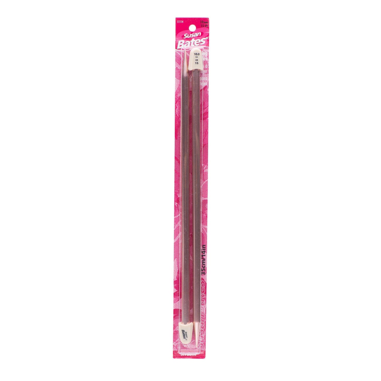 Susan Bates Silvalume 14" Single Point Knitting Needles