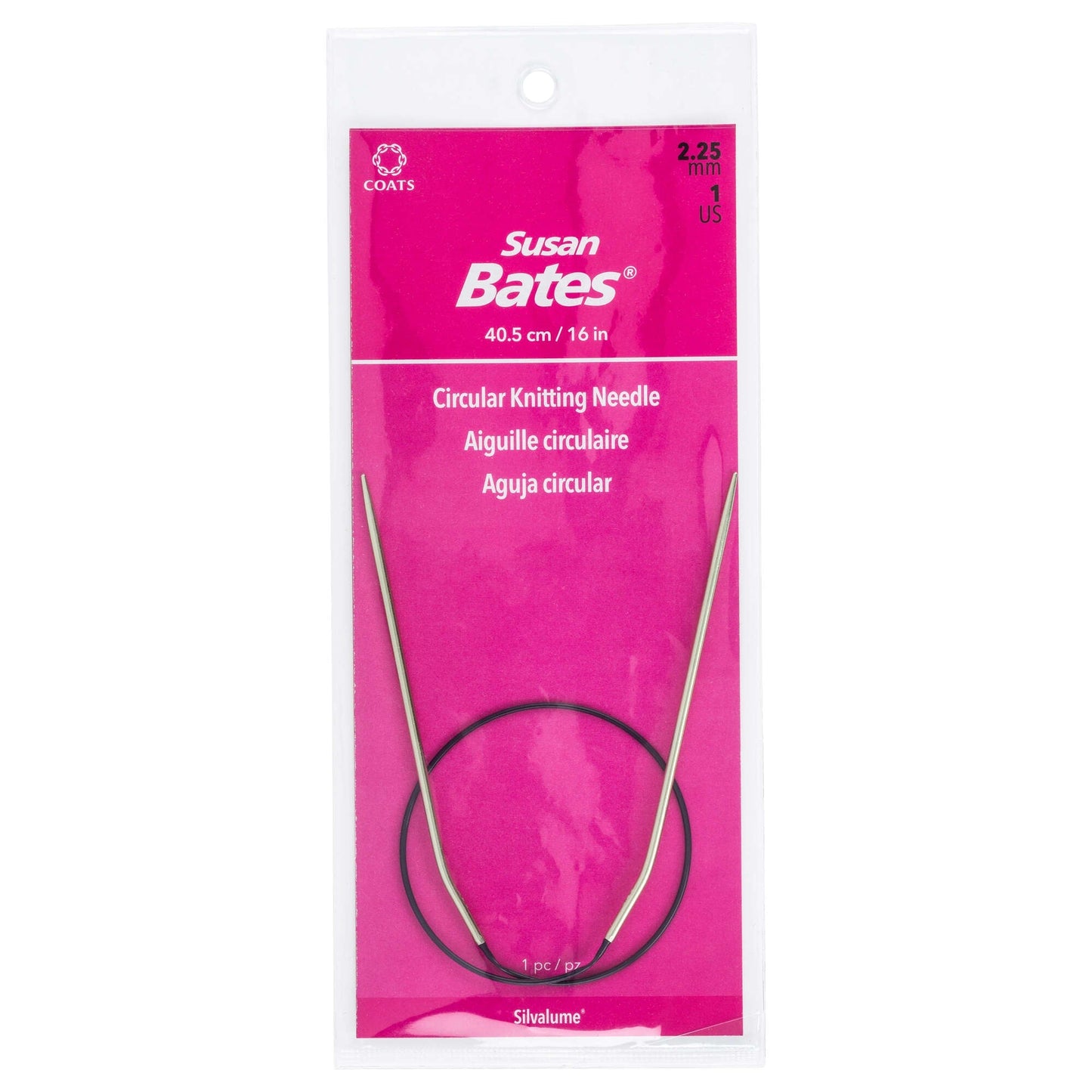 Susan Bates Silvalume 16" Circular Knitting Needles