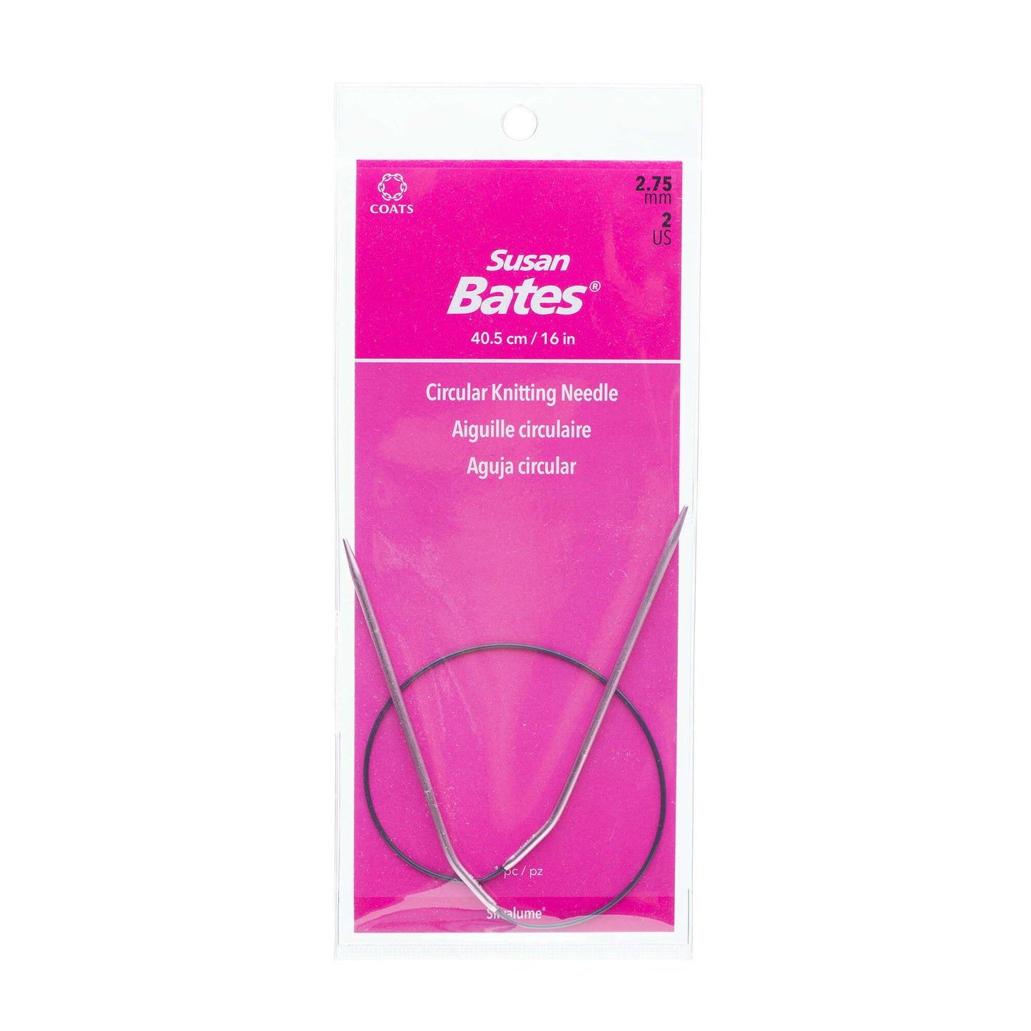 Susan Bates Silvalume 16" Circular Knitting Needles