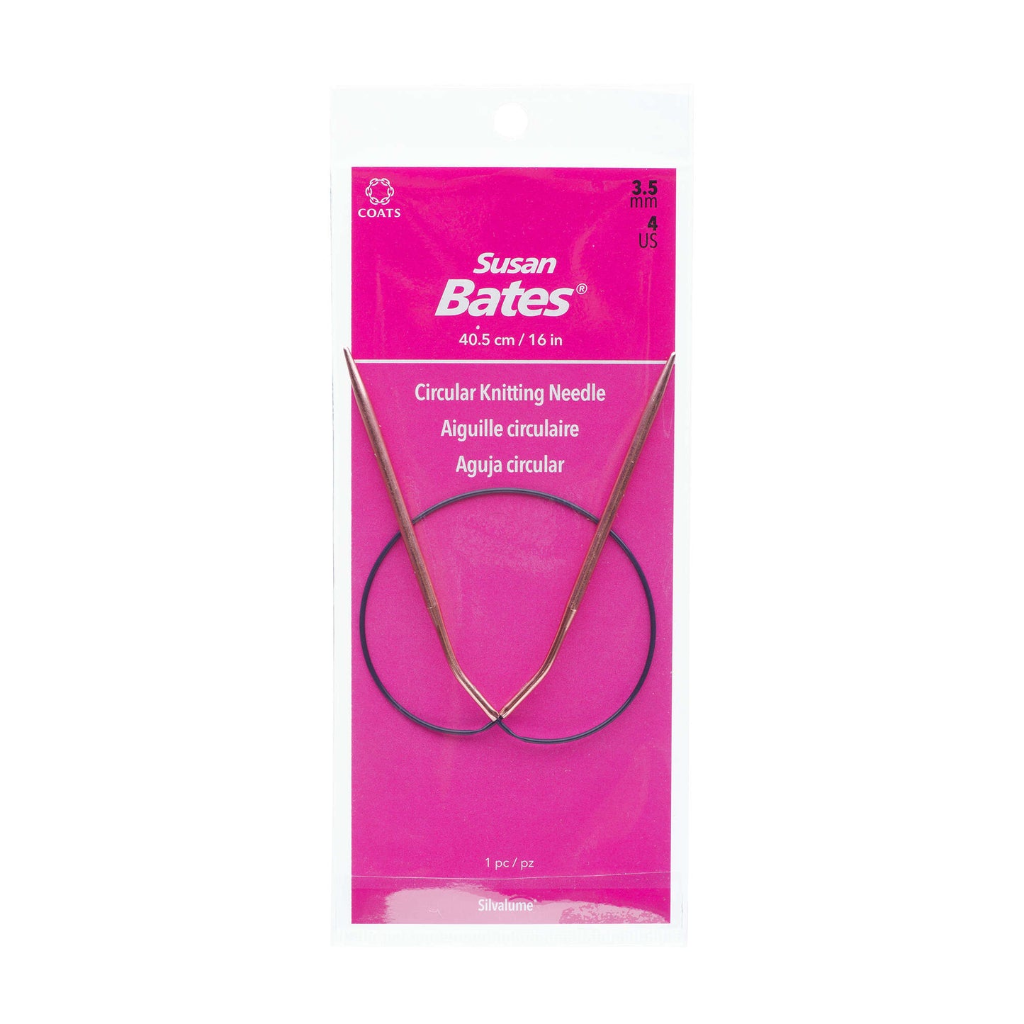 Susan Bates Silvalume 16" Circular Knitting Needles