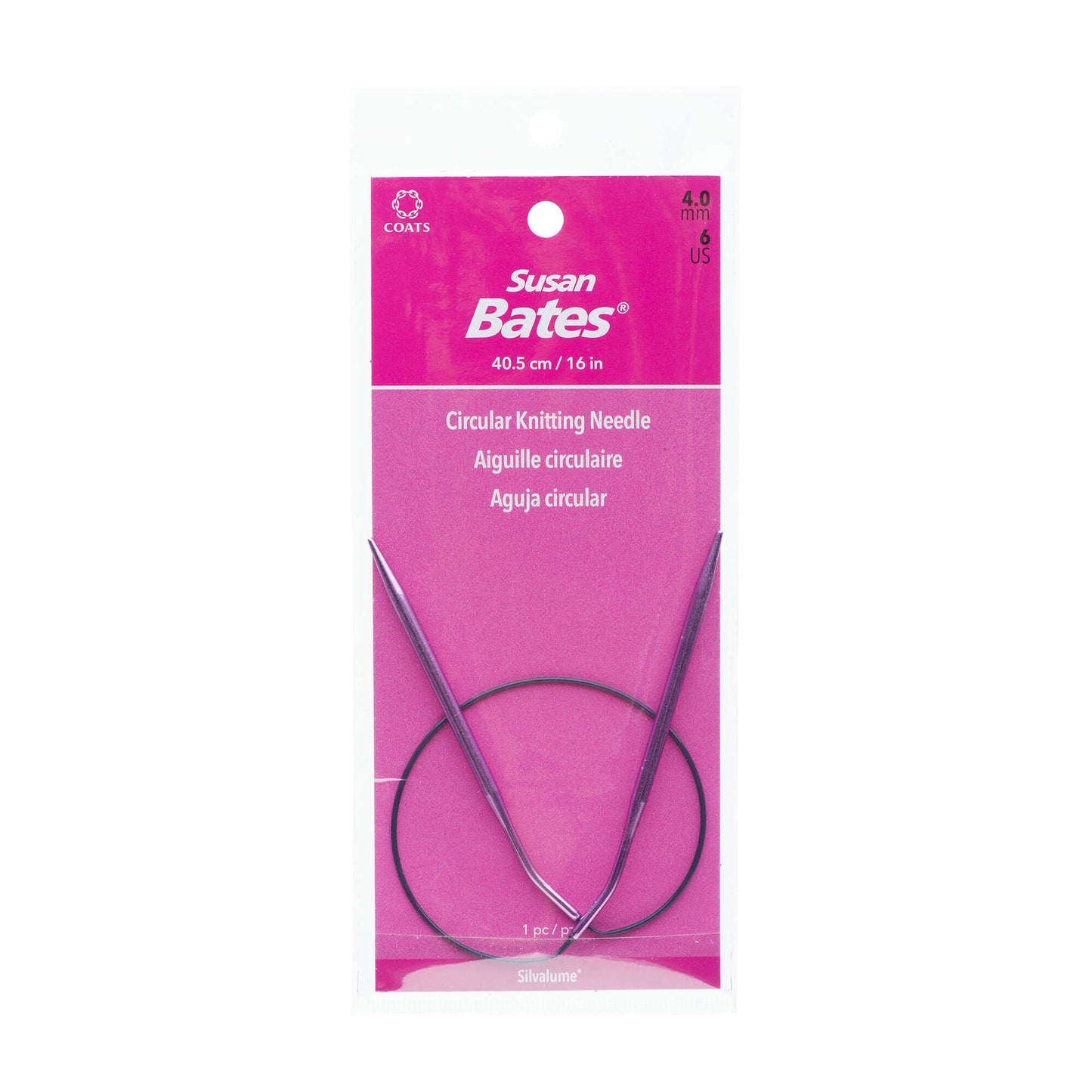 Susan Bates Silvalume 16" Circular Knitting Needles