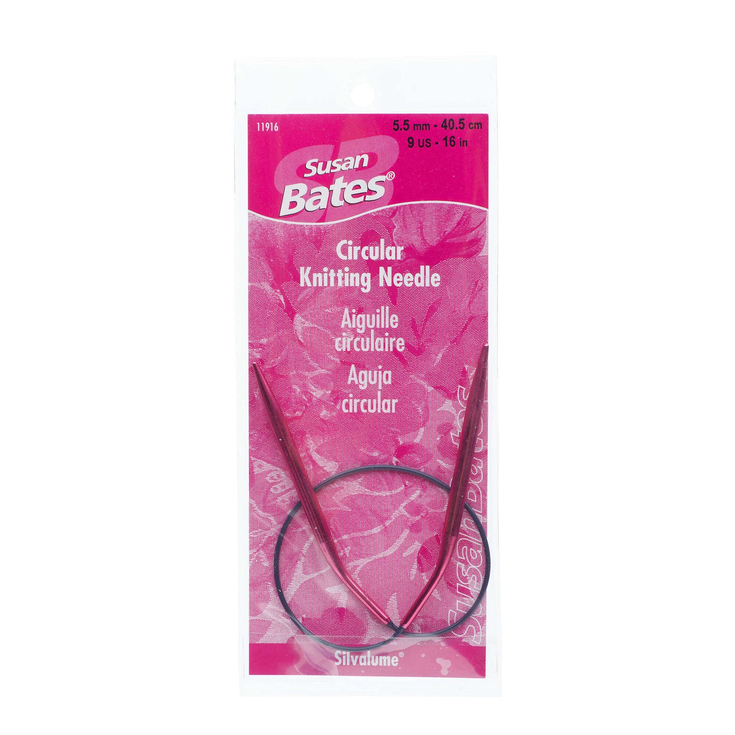 Susan Bates Silvalume 16" Circular Knitting Needles