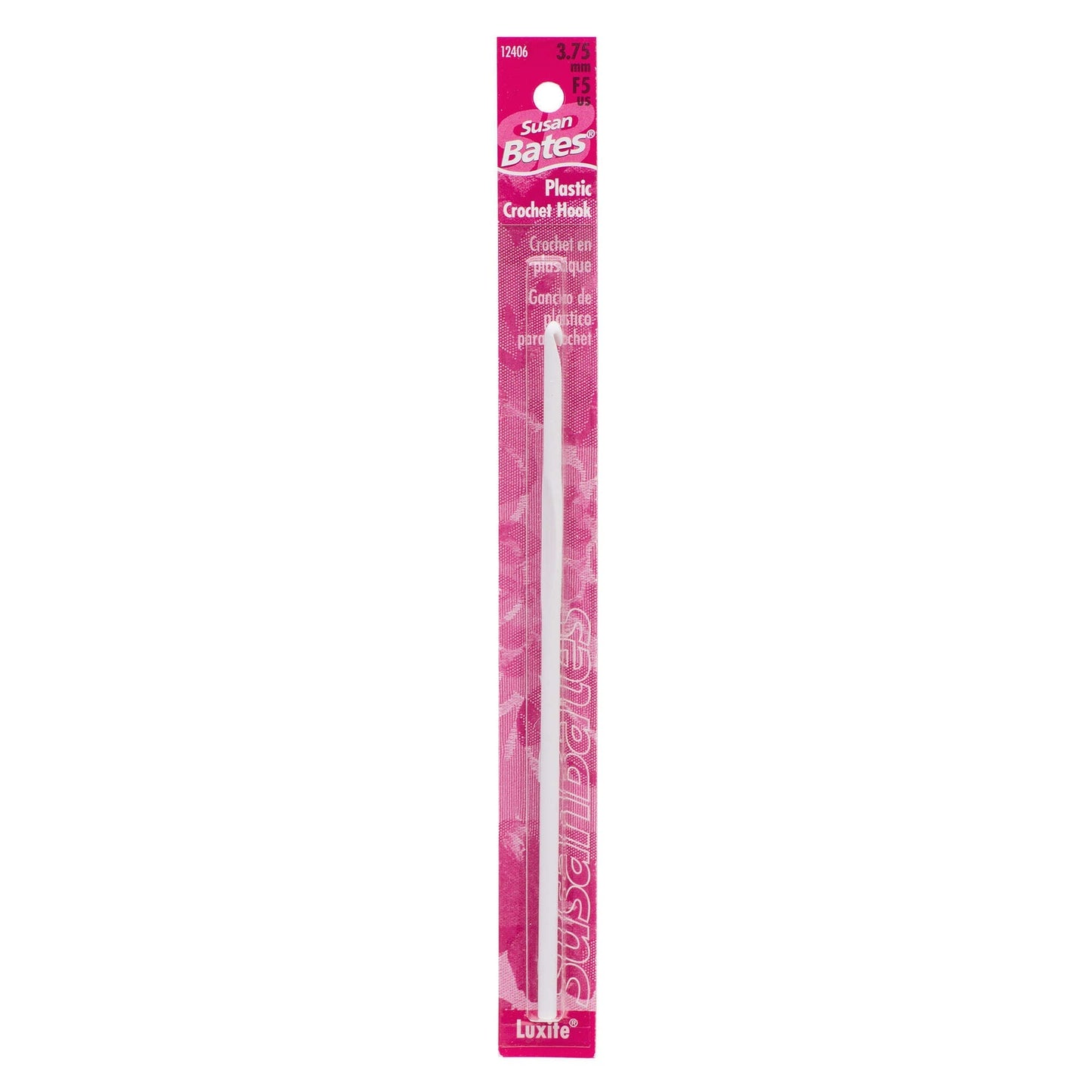 Susan Bates Luxite 5.5" Plastic Crochet Hook - Clearance Items