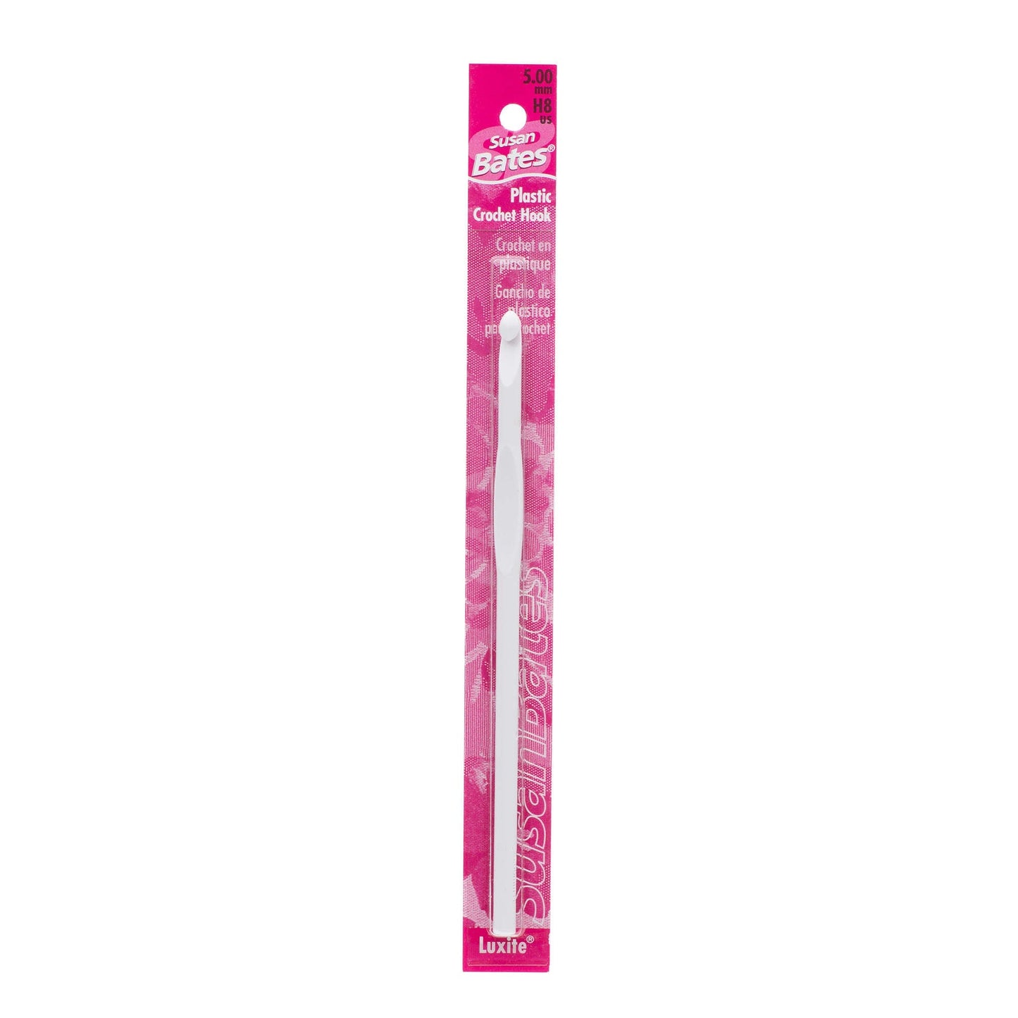 Susan Bates Luxite 5.5" Plastic Crochet Hook - Clearance Items