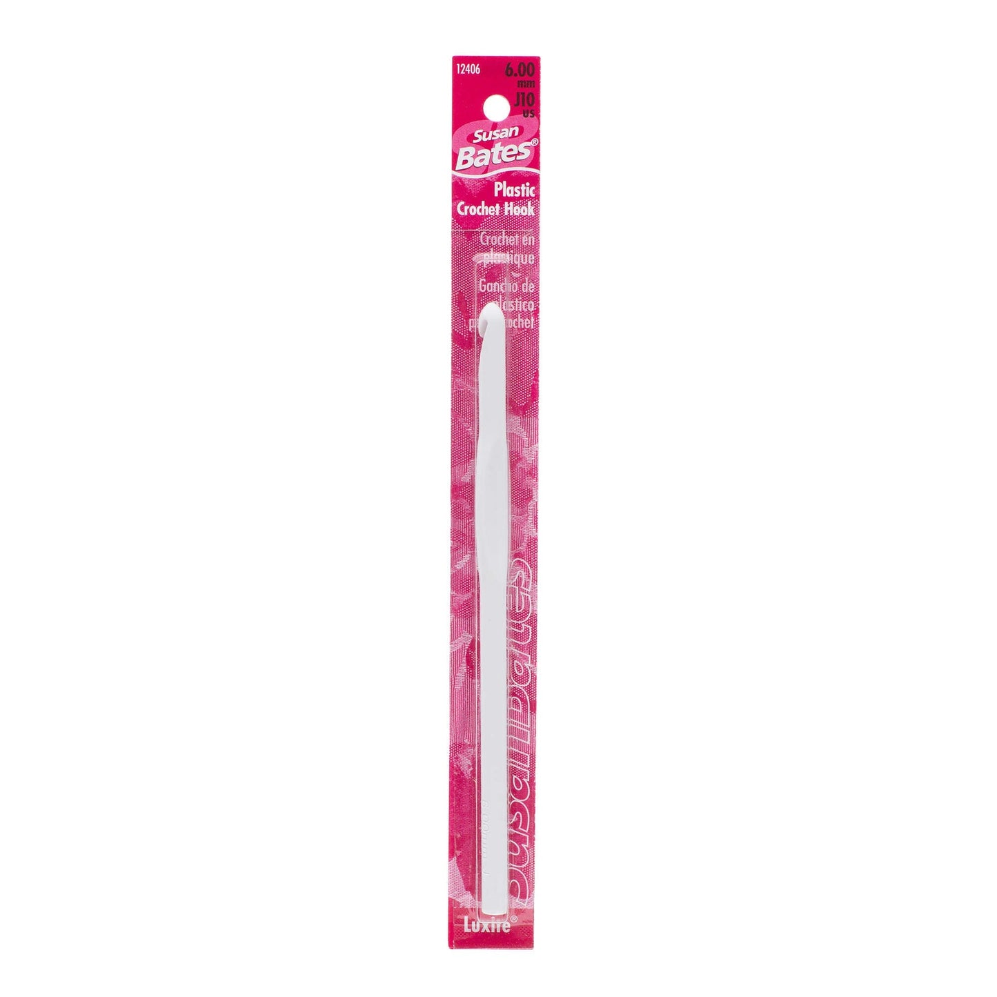Susan Bates Luxite 5.5" Plastic Crochet Hook - Clearance Items