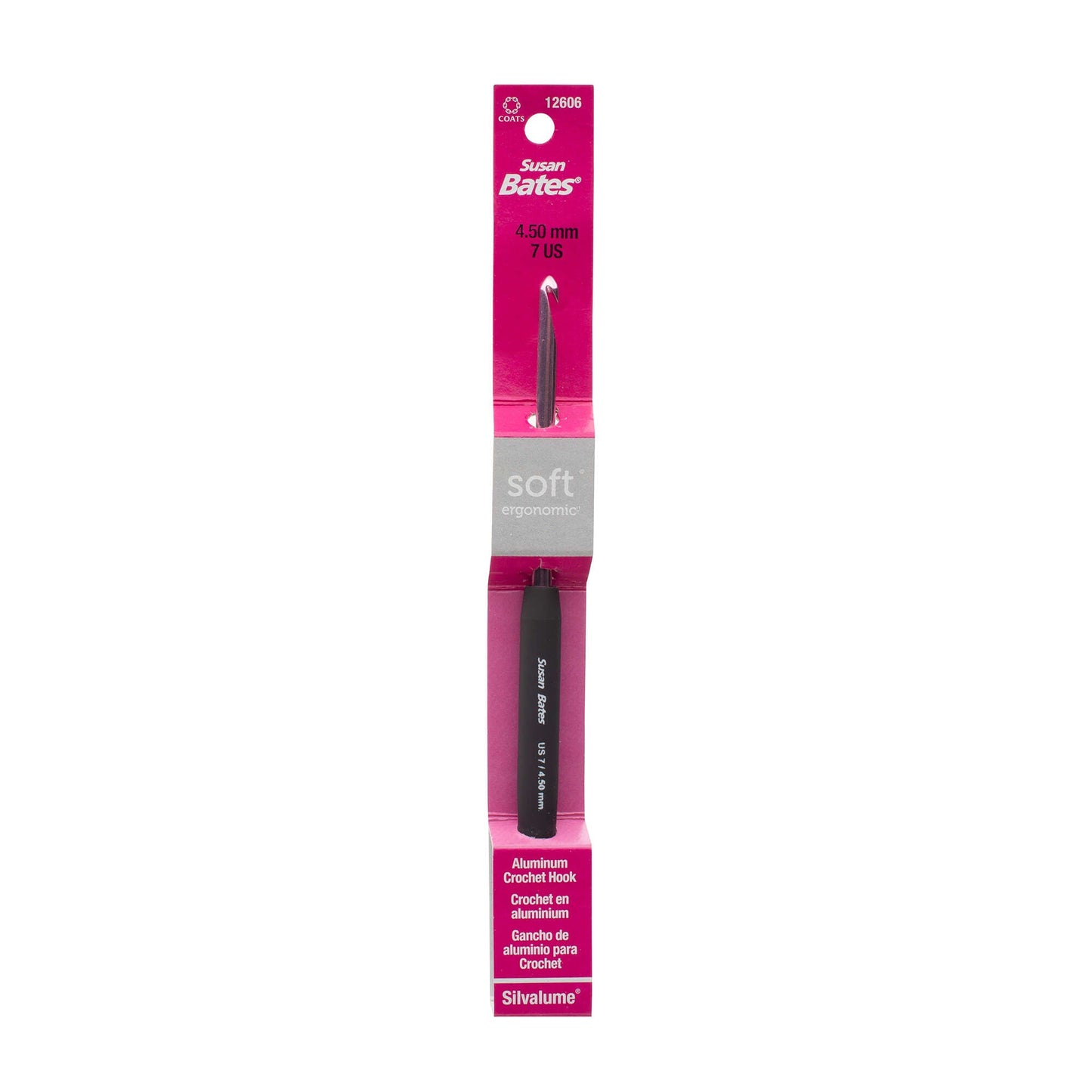 Susan Bates Silvalume Soft Ergonomic Crochet Hooks