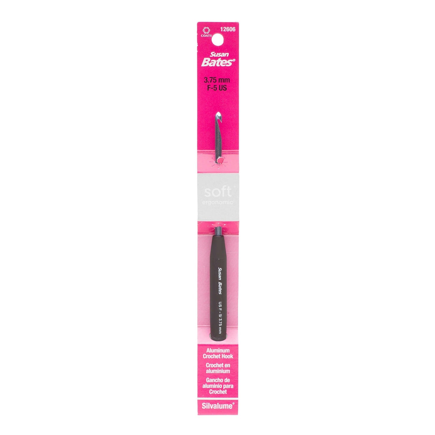 Susan Bates Silvalume Soft Ergonomic Crochet Hooks