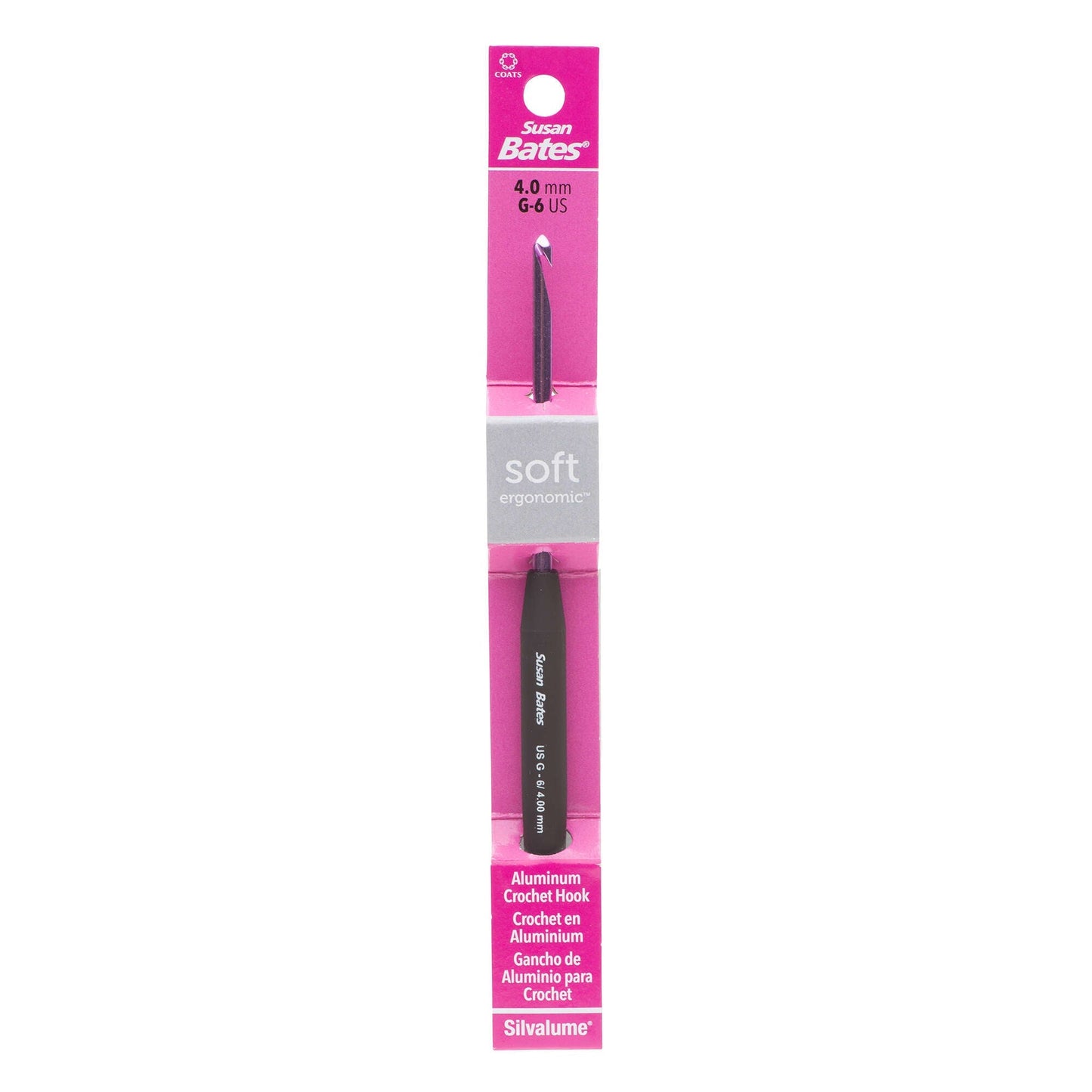 Susan Bates Silvalume Soft Ergonomic Crochet Hooks