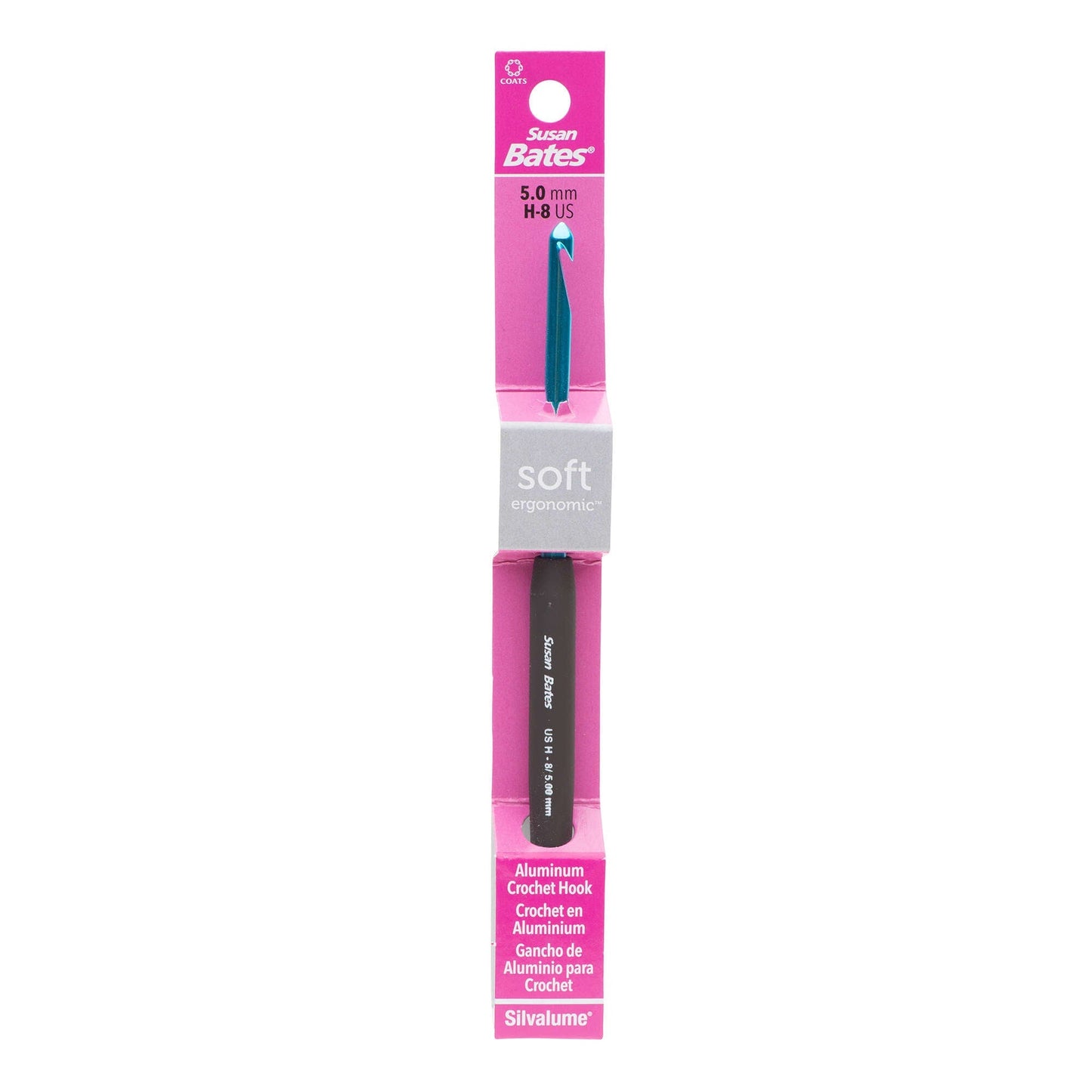 Susan Bates Silvalume Soft Ergonomic Crochet Hooks