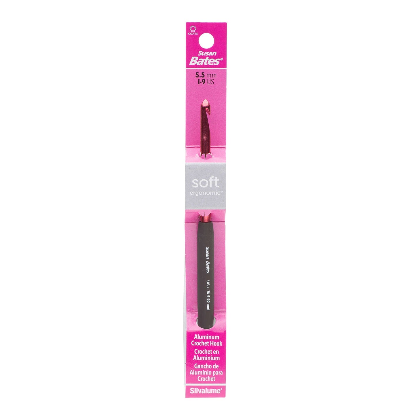 Susan Bates Silvalume Soft Ergonomic Crochet Hooks
