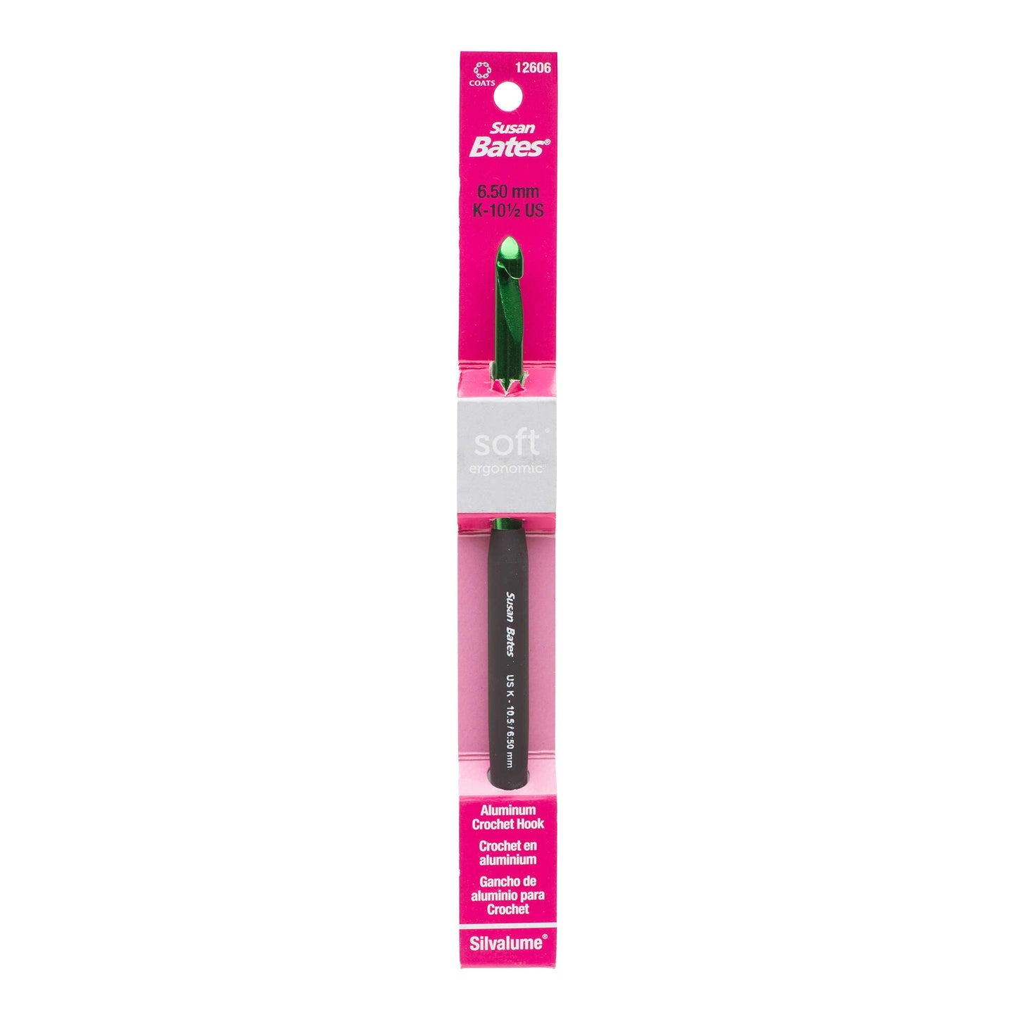 Susan Bates Silvalume Soft Ergonomic Crochet Hooks
