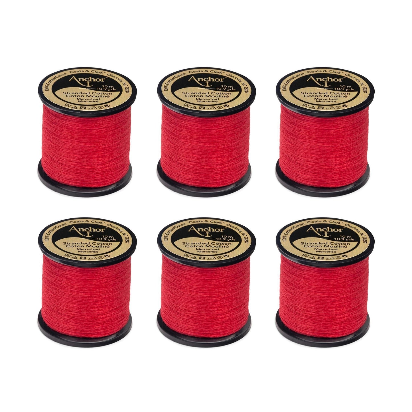 Anchor Spooled Floss 10 Meters (6 Pack) - Clearance shades