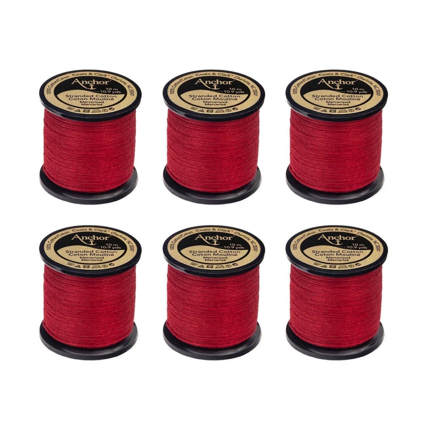 Anchor Spooled Floss 10 Meters (6 Pack) - Clearance shades