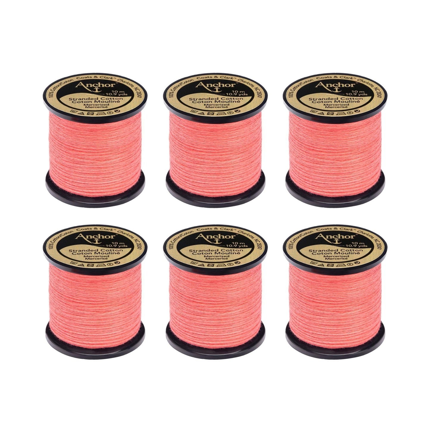 Anchor Spooled Floss 10 Meters (6 Pack) - Clearance shades