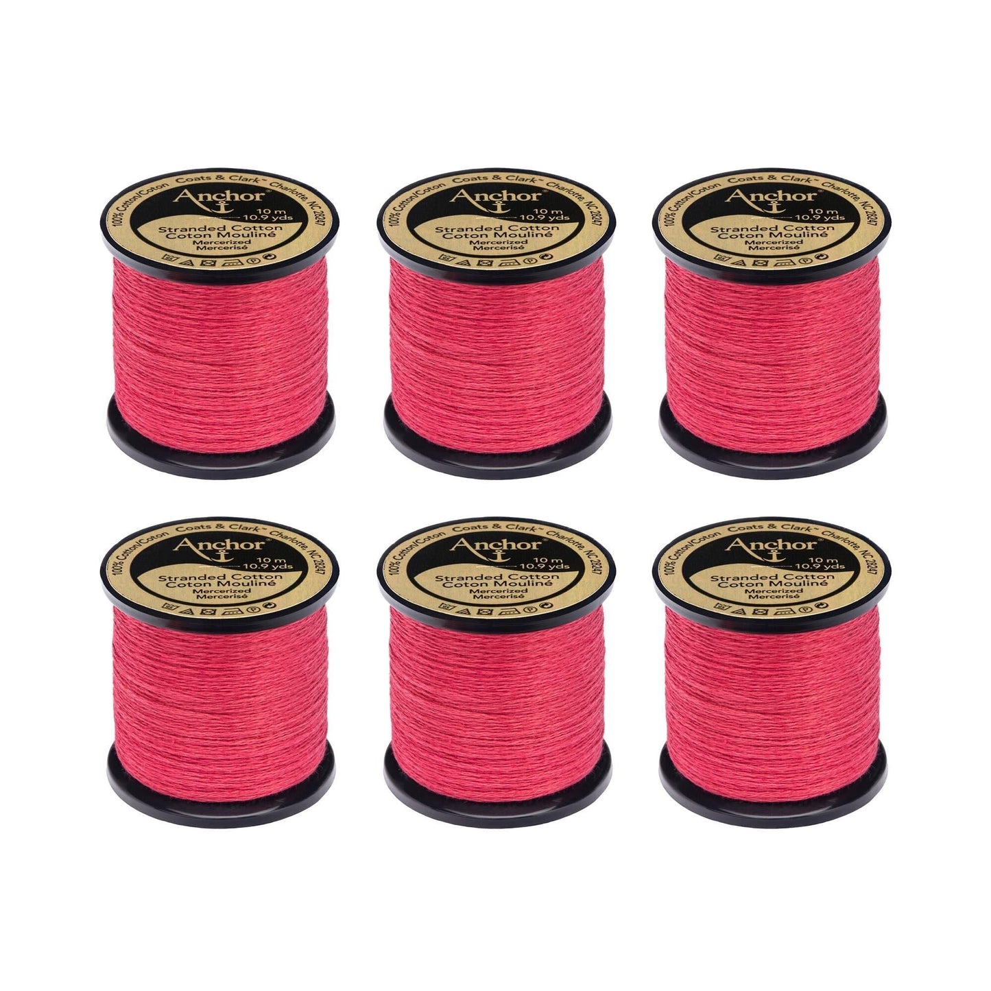 Anchor Spooled Floss 10 Meters (6 Pack) - Clearance shades