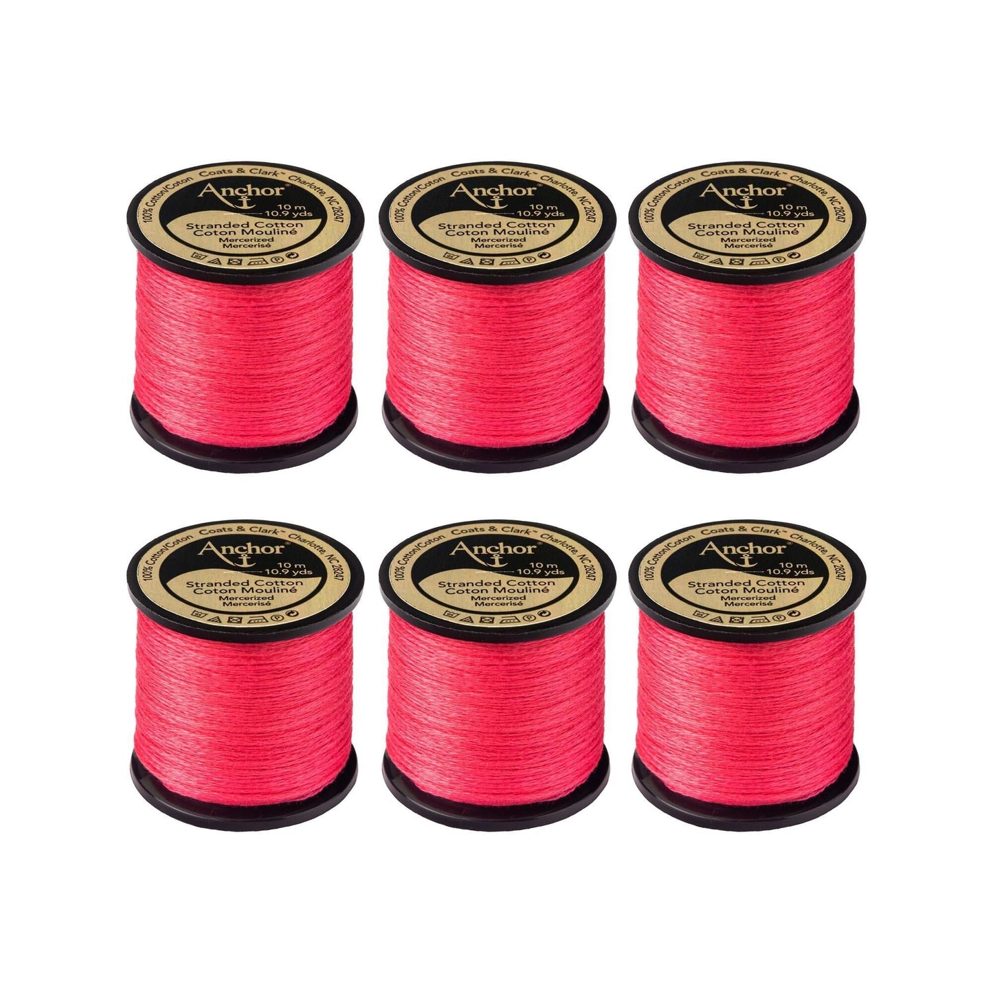 Anchor Spooled Floss 10 Meters (6 Pack) - Clearance shades