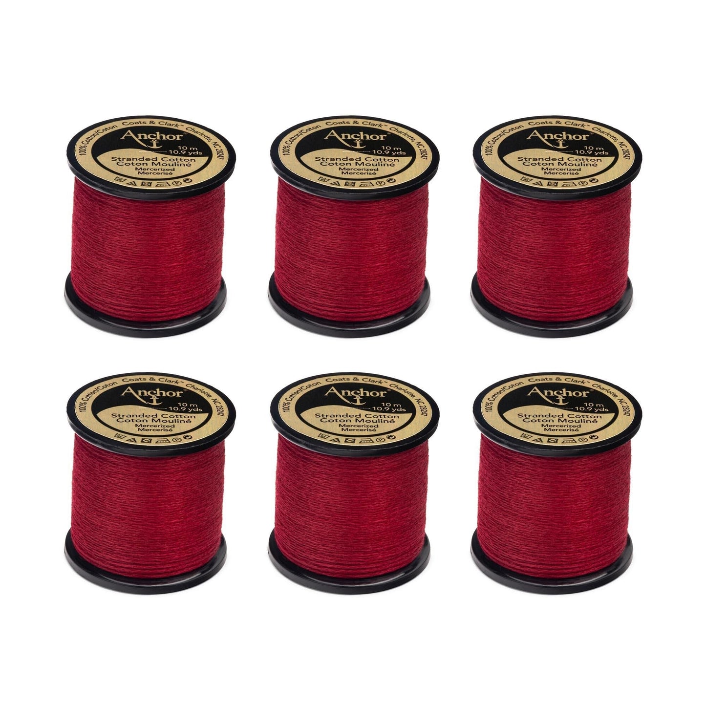 Anchor Spooled Floss 10 Meters (6 Pack) - Clearance shades