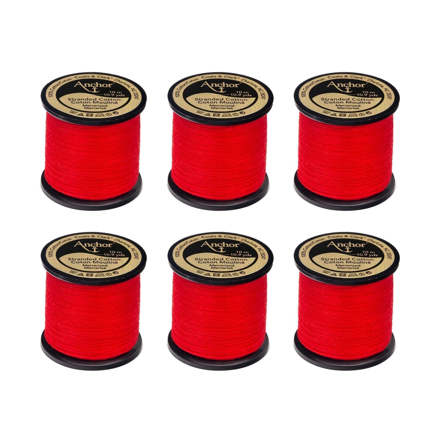 Anchor Spooled Floss 10 Meters (6 Pack) - Clearance shades