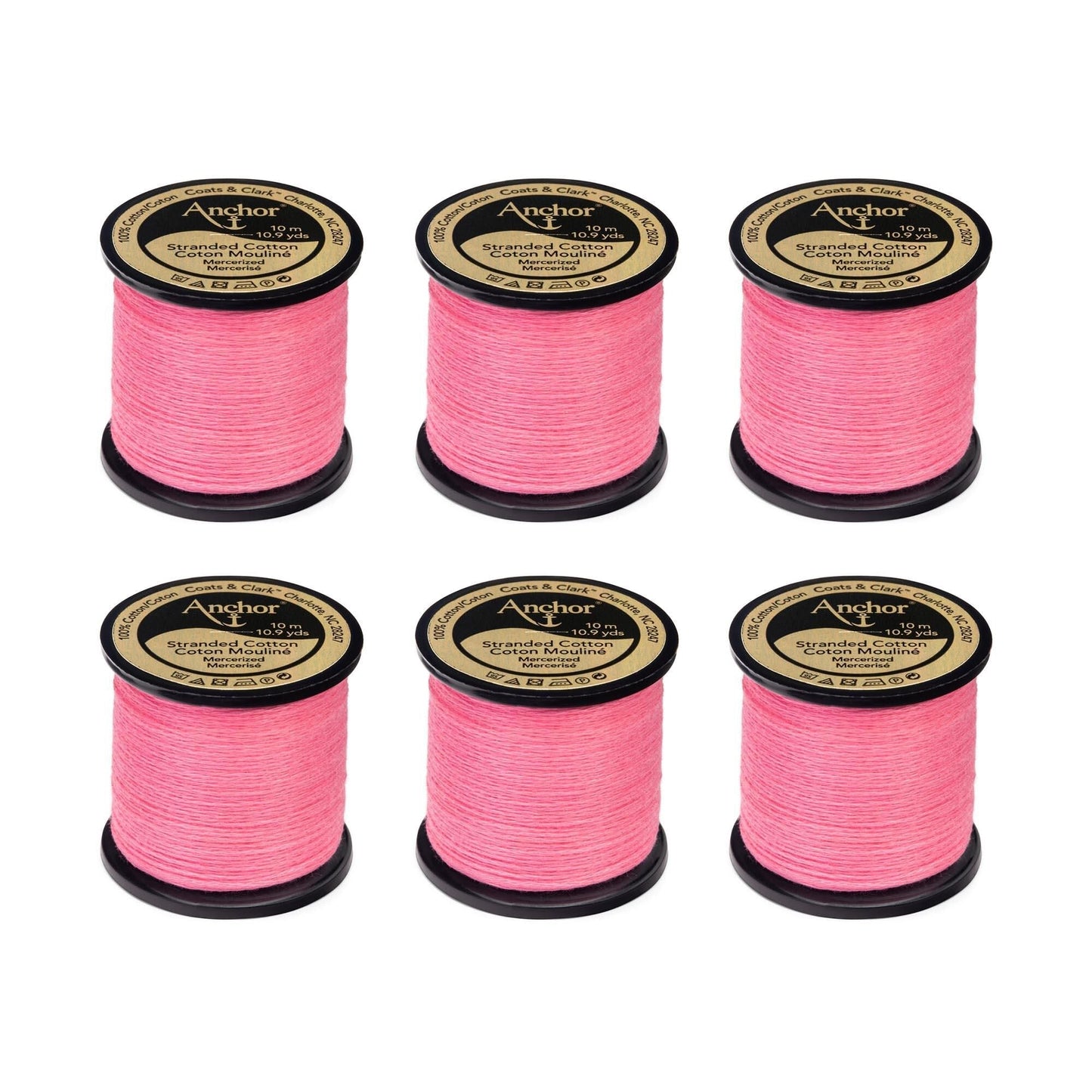 Anchor Spooled Floss 10 Meters (6 Pack) - Clearance shades