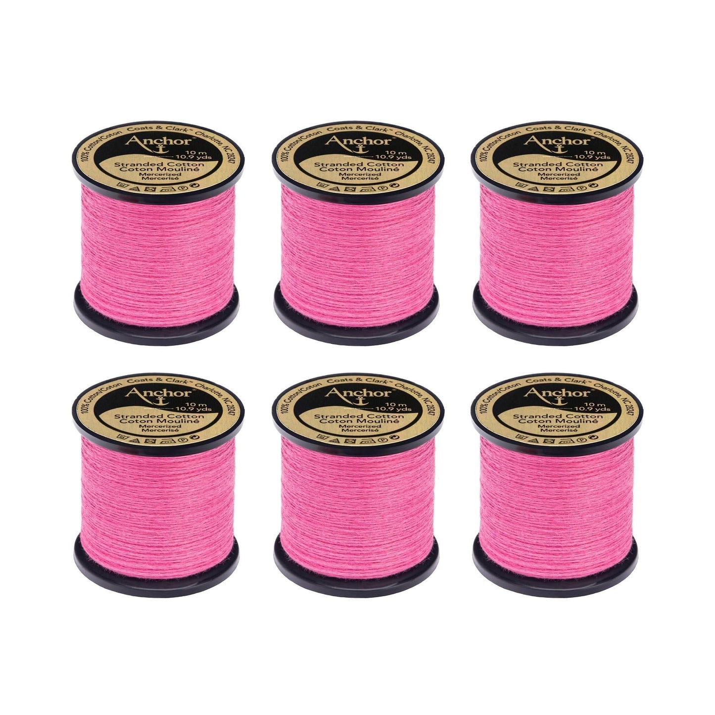 Anchor Spooled Floss 10 Meters (6 Pack) - Clearance shades