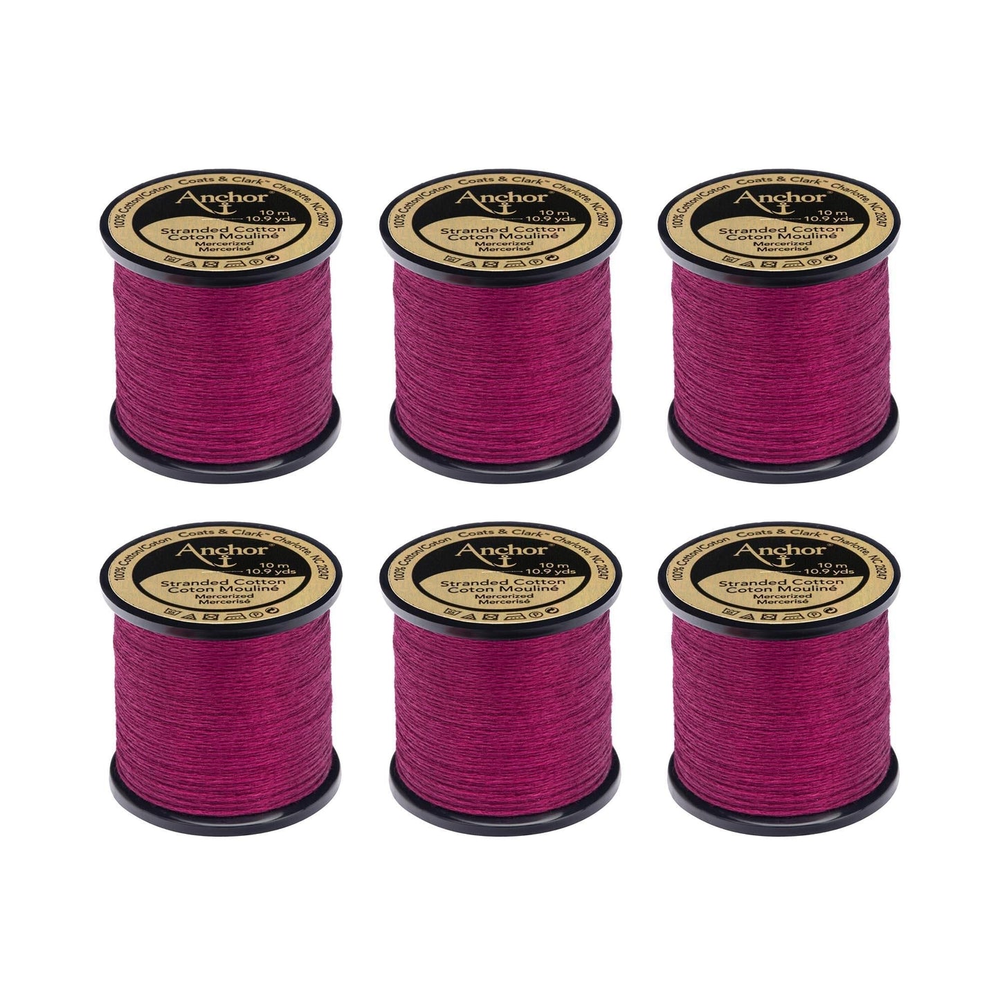 Anchor Spooled Floss 10 Meters (6 Pack) - Clearance shades
