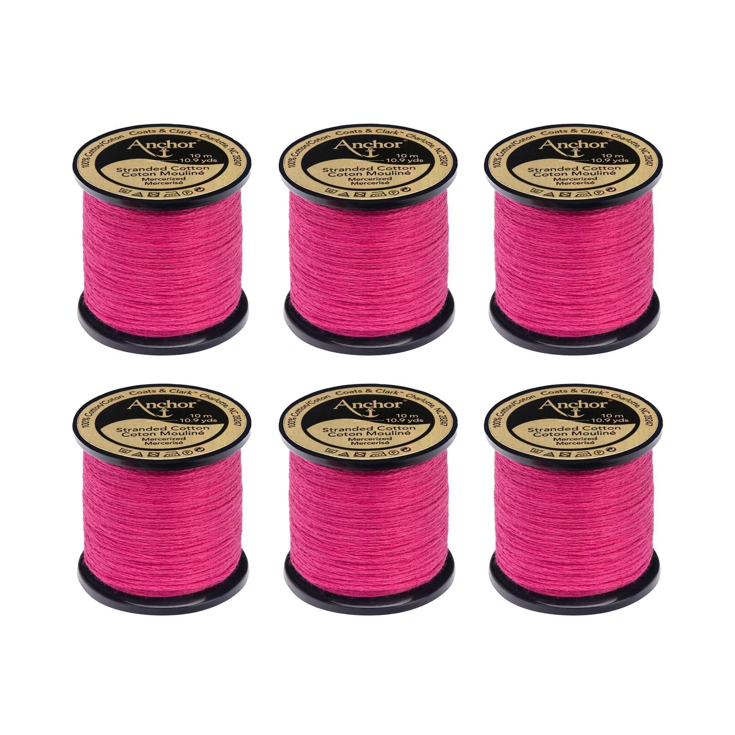 Anchor Spooled Floss 10 Meters (6 Pack) - Clearance shades