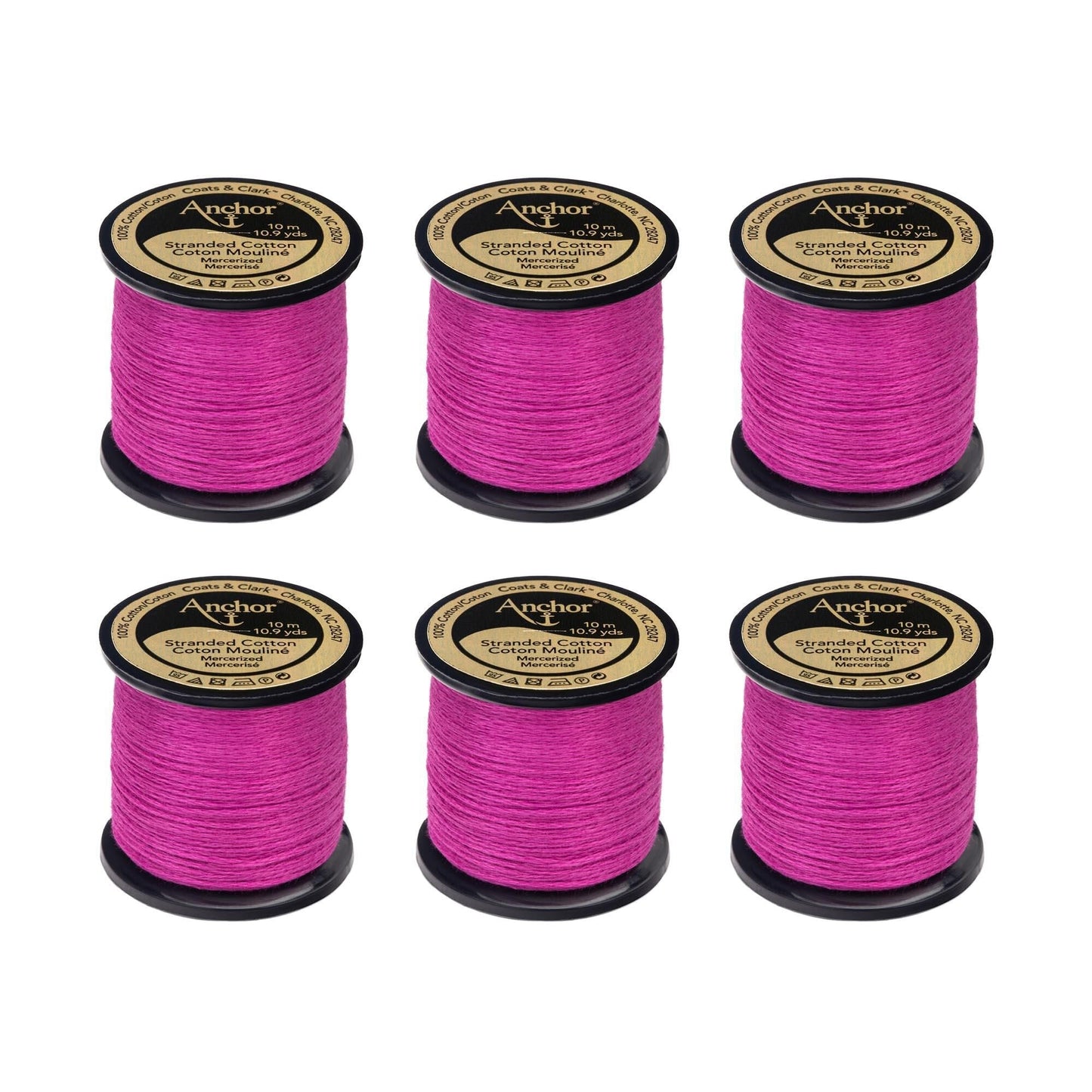 Anchor Spooled Floss 10 Meters (6 Pack) - Clearance shades