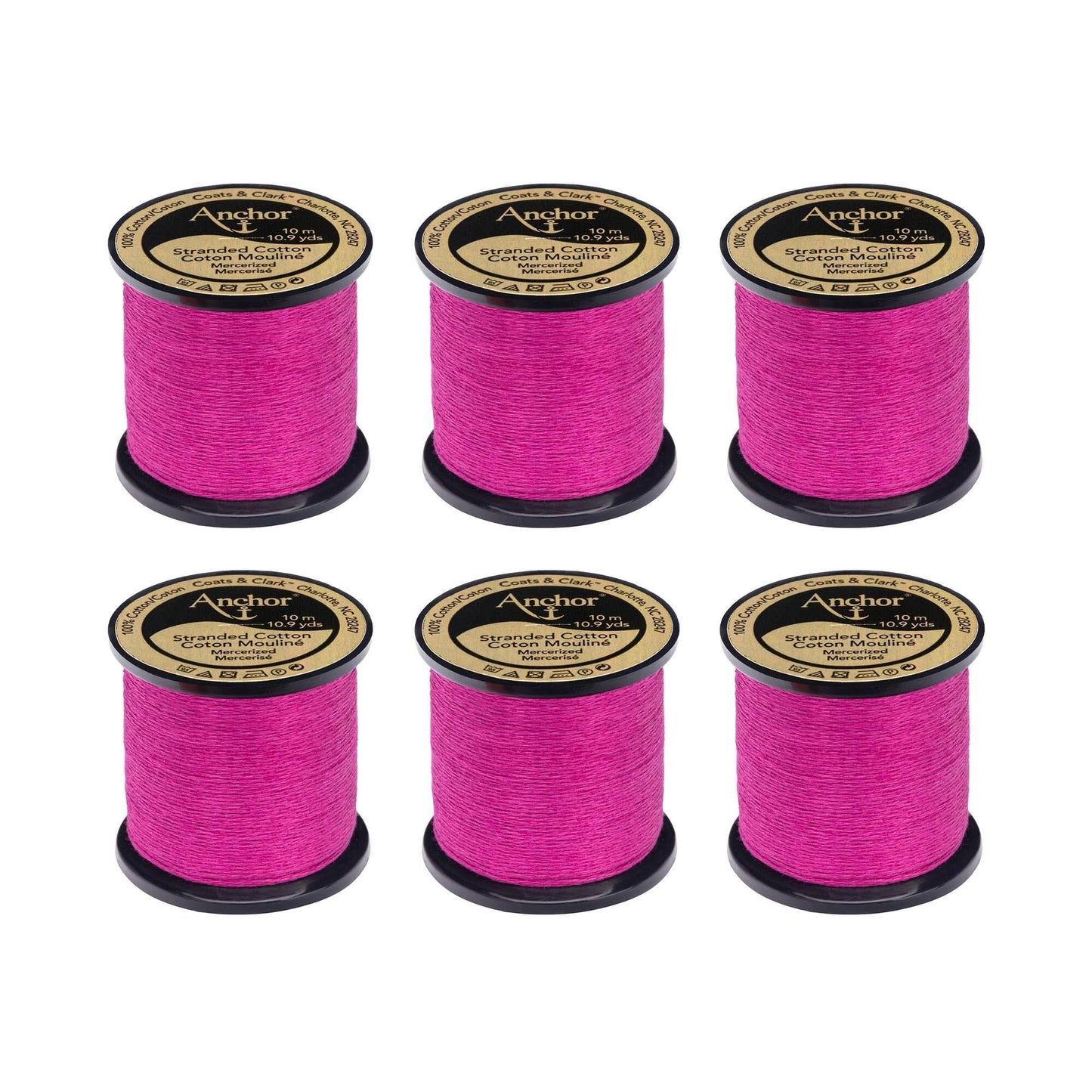 Anchor Spooled Floss 10 Meters (6 Pack) - Clearance shades