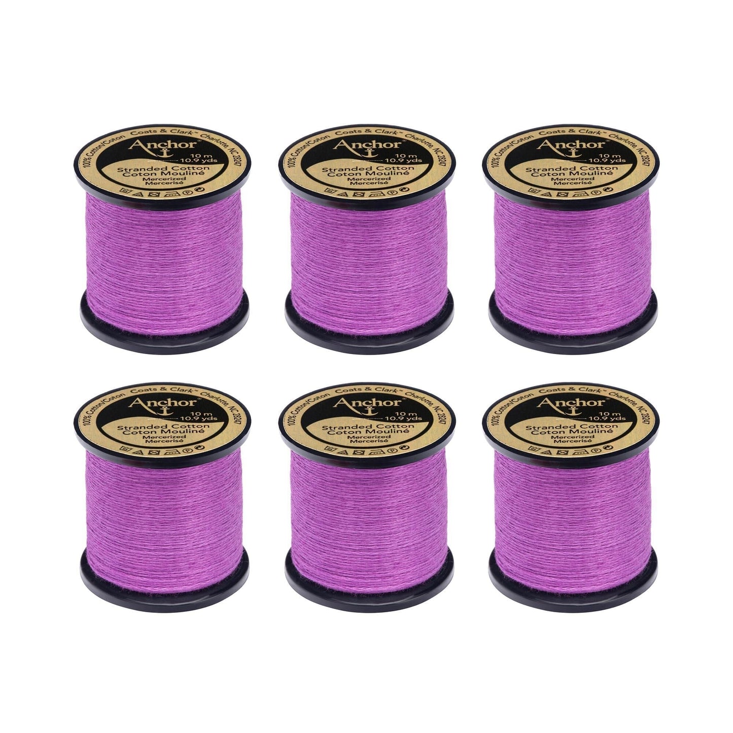Anchor Spooled Floss 10 Meters (6 Pack) - Clearance shades