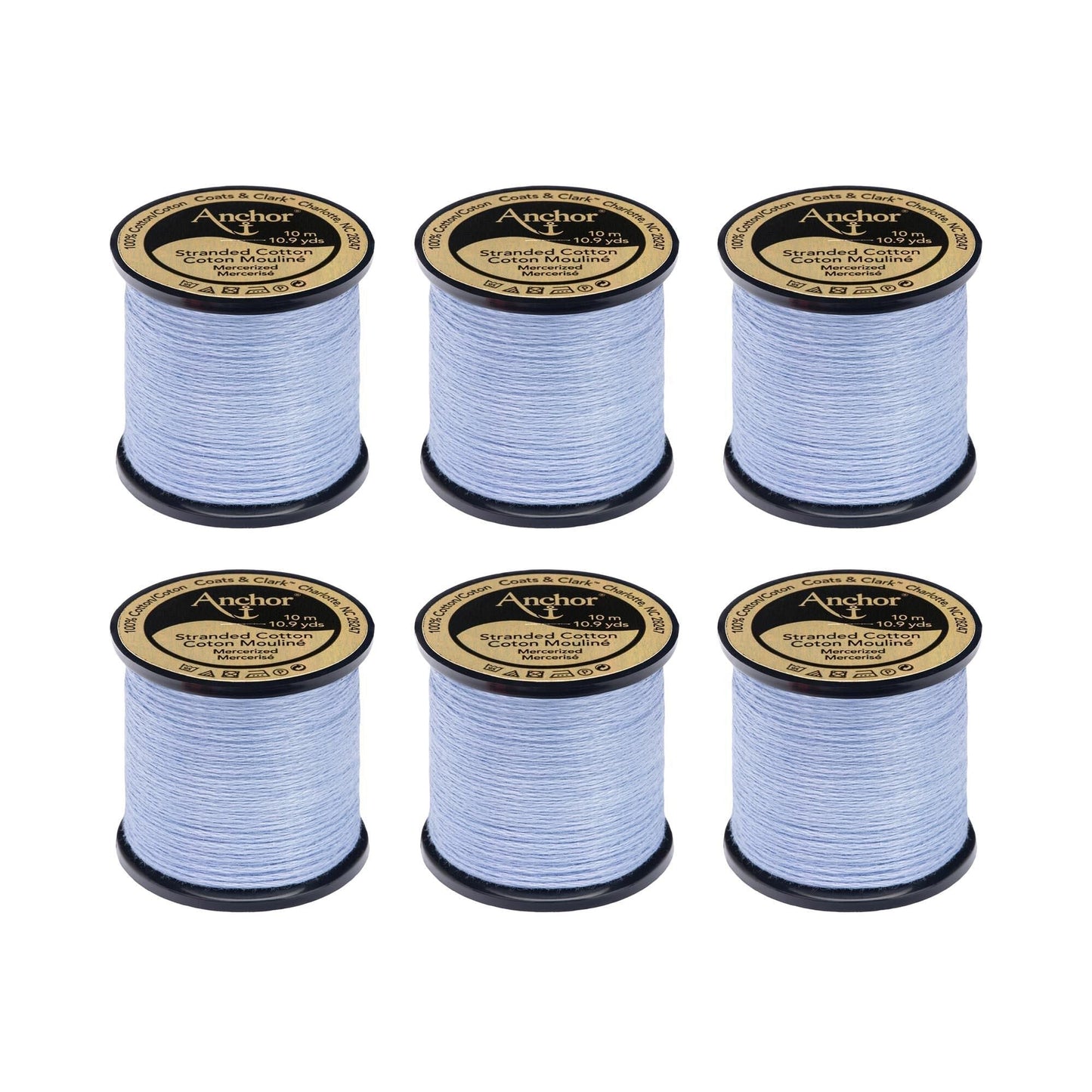 Anchor Spooled Floss 10 Meters (6 Pack) - Clearance shades