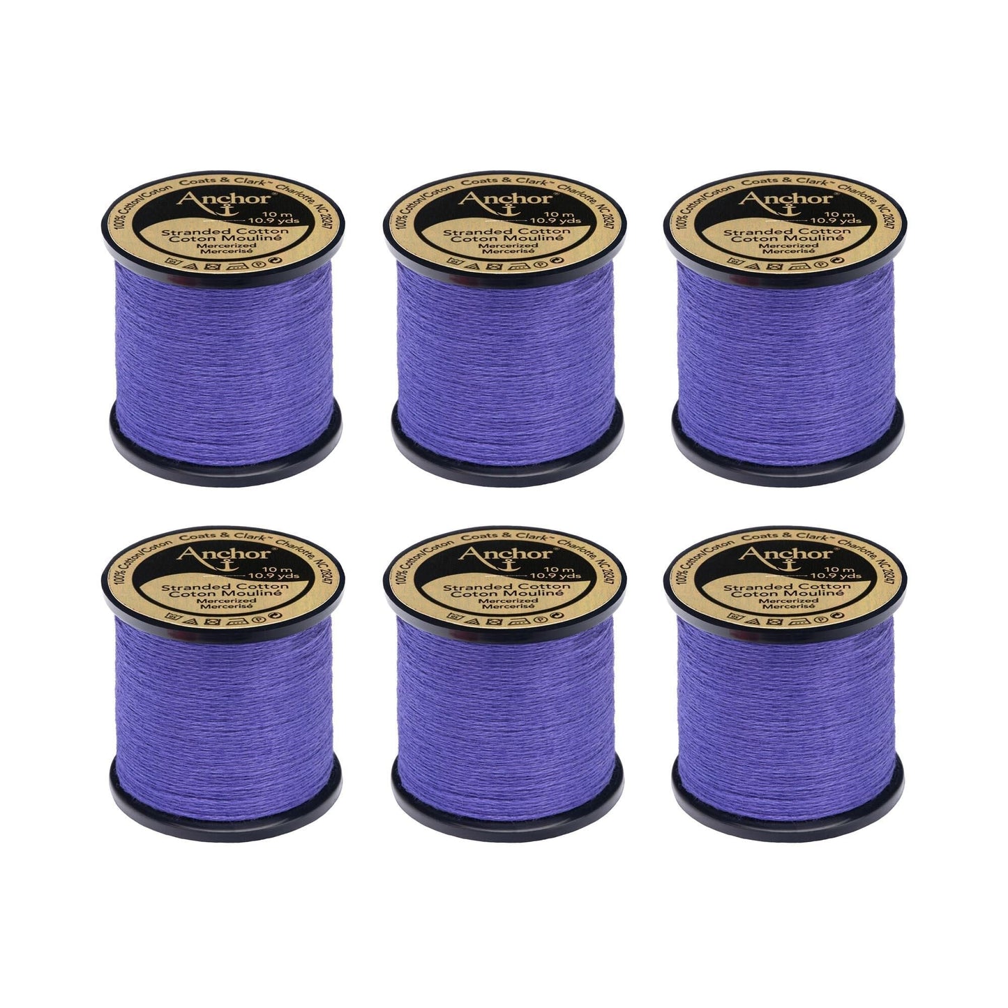 Anchor Spooled Floss 10 Meters (6 Pack) - Clearance shades