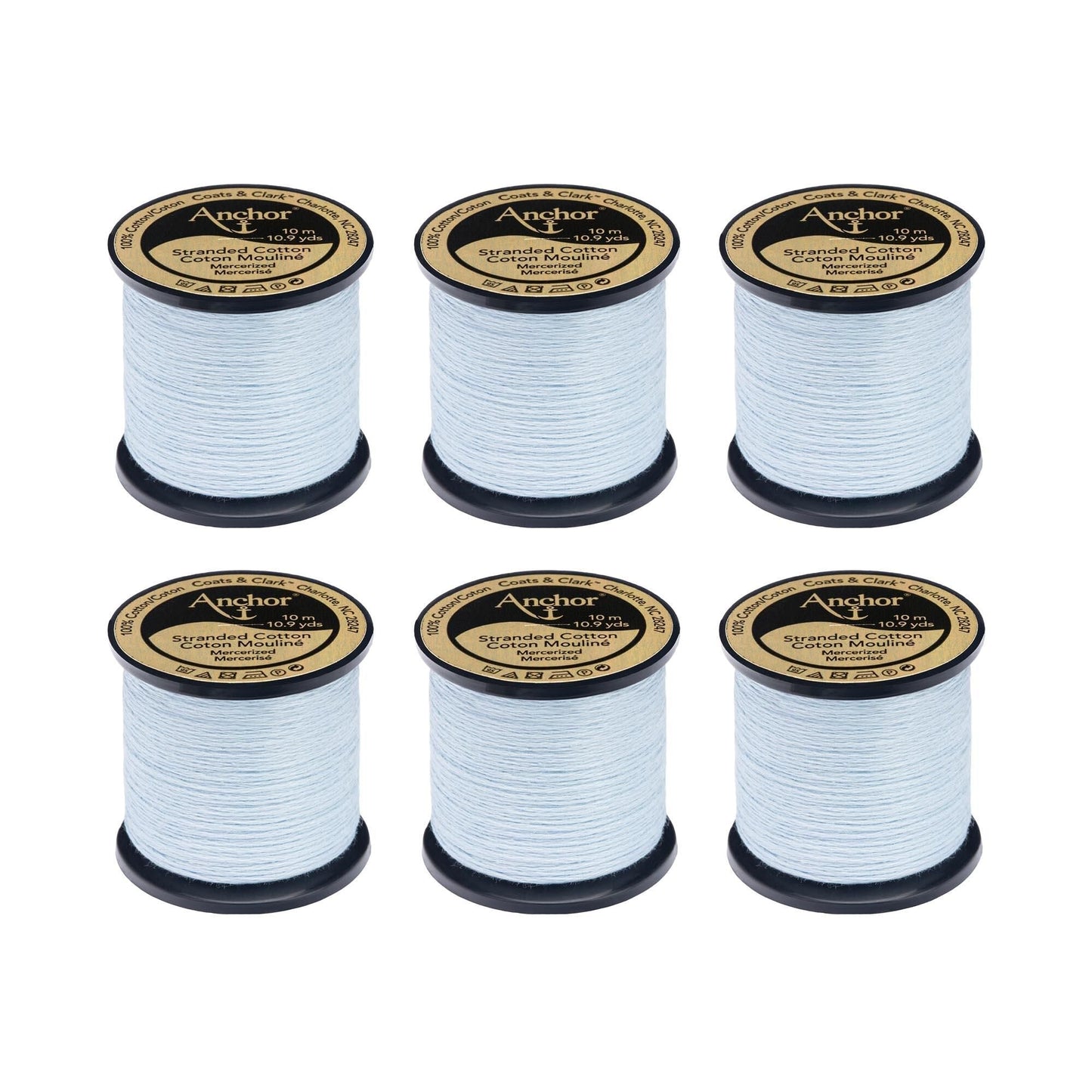 Anchor Spooled Floss 10 Meters (6 Pack) - Clearance shades