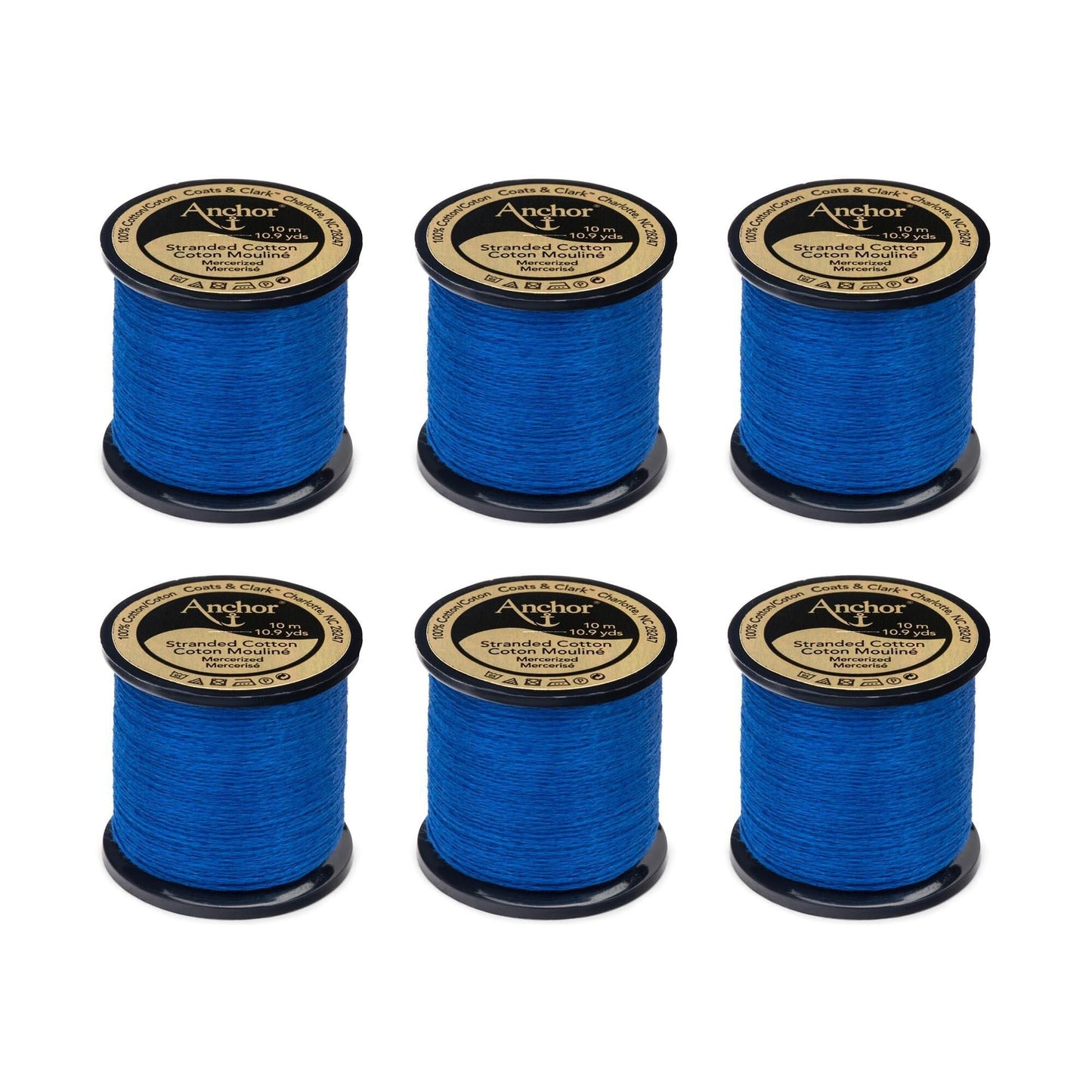 Anchor Spooled Floss 10 Meters (6 Pack) - Clearance shades