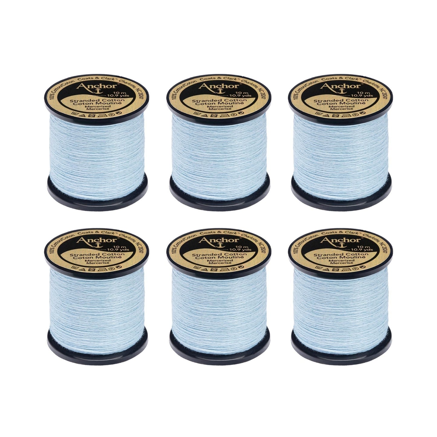 Anchor Spooled Floss 10 Meters (6 Pack) - Clearance shades