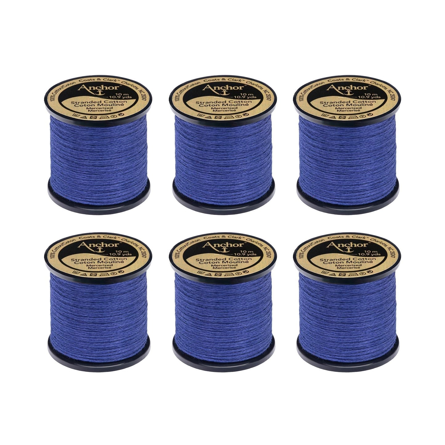 Anchor Spooled Floss 10 Meters (6 Pack) - Clearance shades