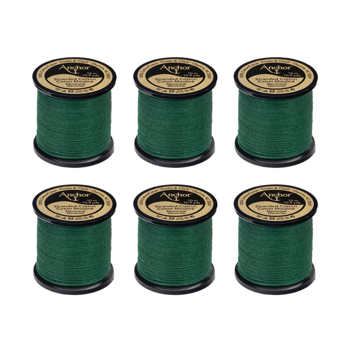 Anchor Spooled Floss 10 Meters (6 Pack) - Clearance shades