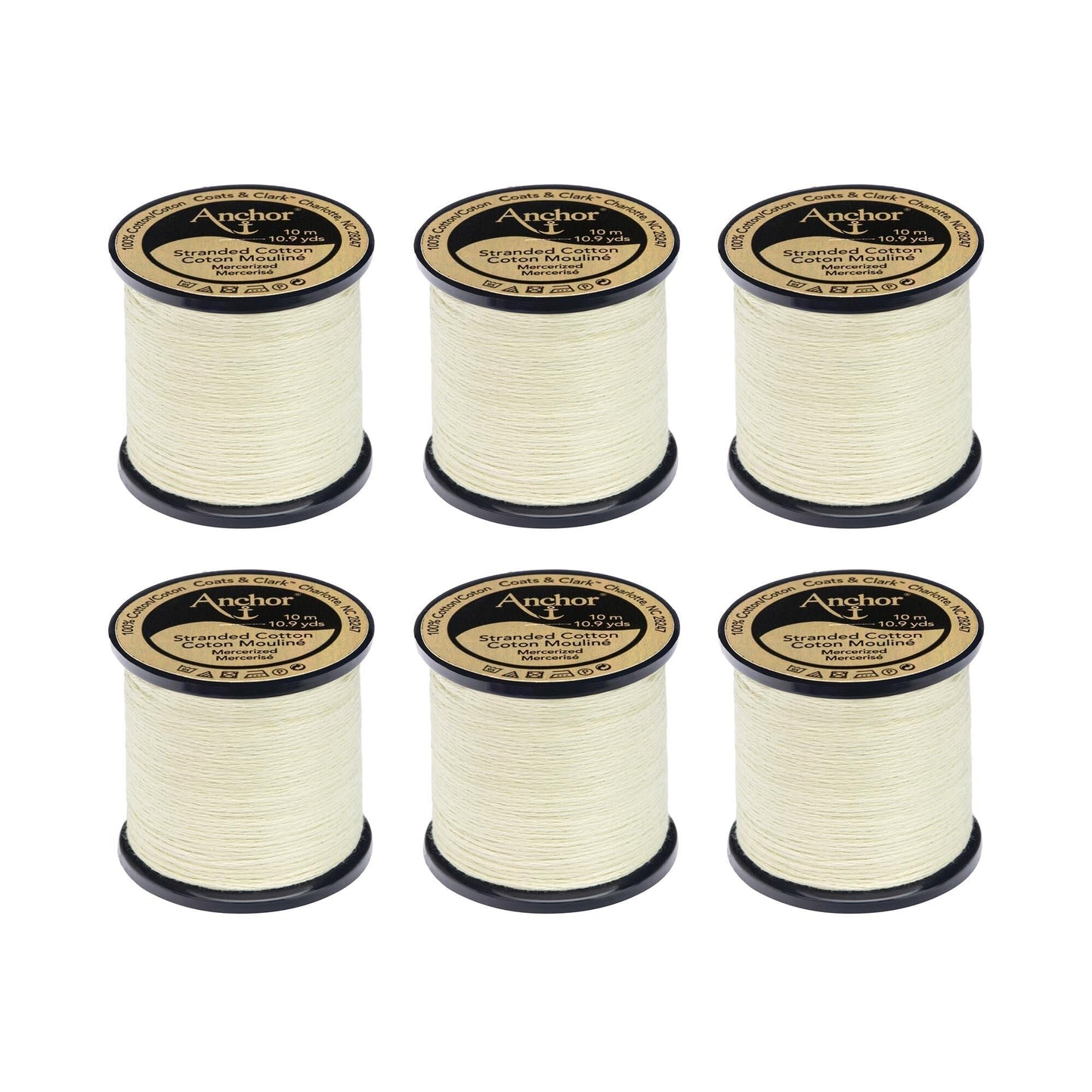 Anchor Spooled Floss 10 Meters (6 Pack) - Clearance shades