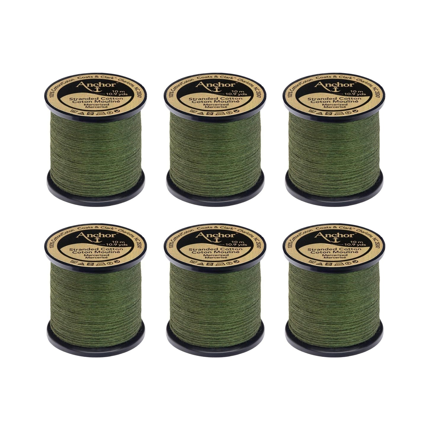 Anchor Spooled Floss 10 Meters (6 Pack) - Clearance shades