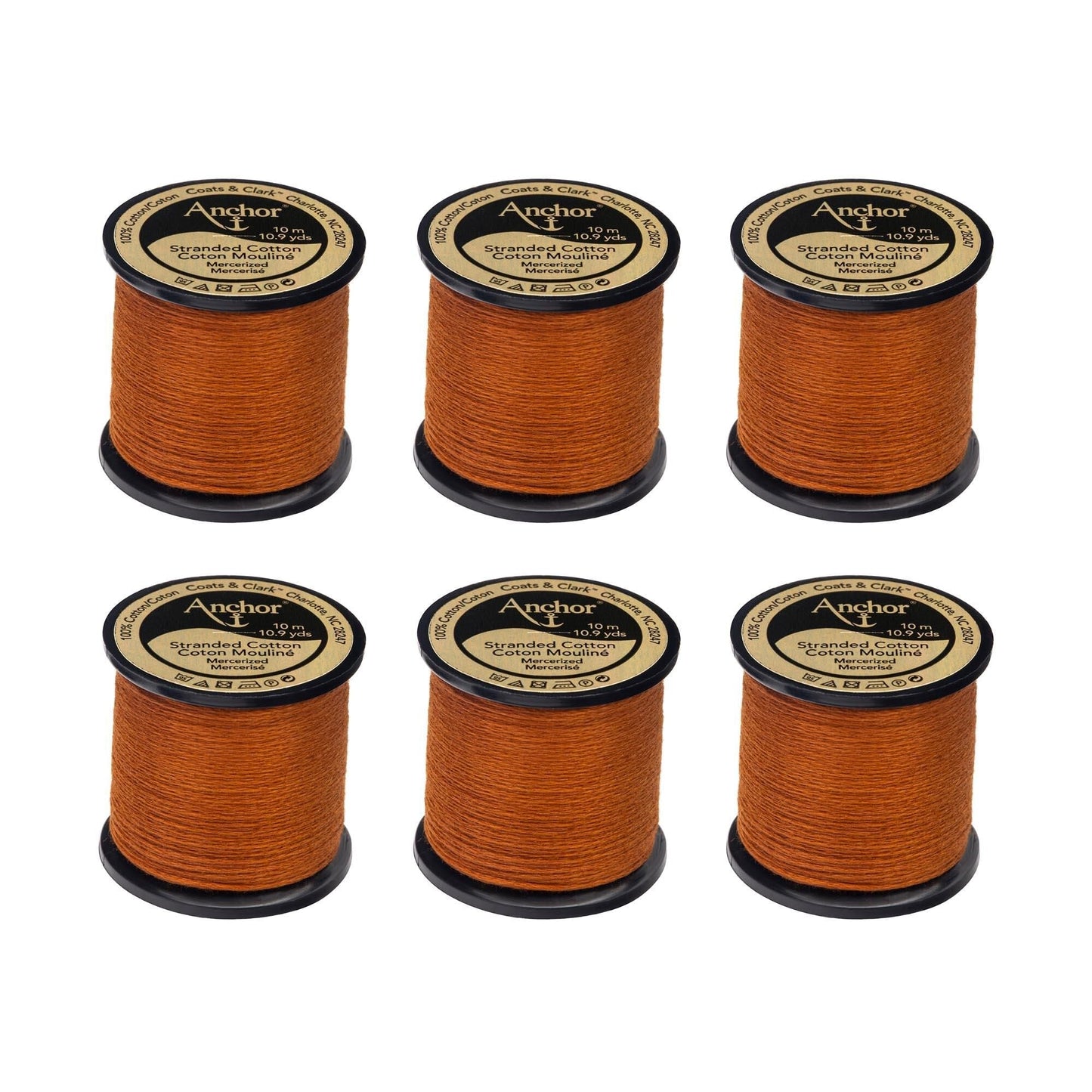 Anchor Spooled Floss 10 Meters (6 Pack) - Clearance shades